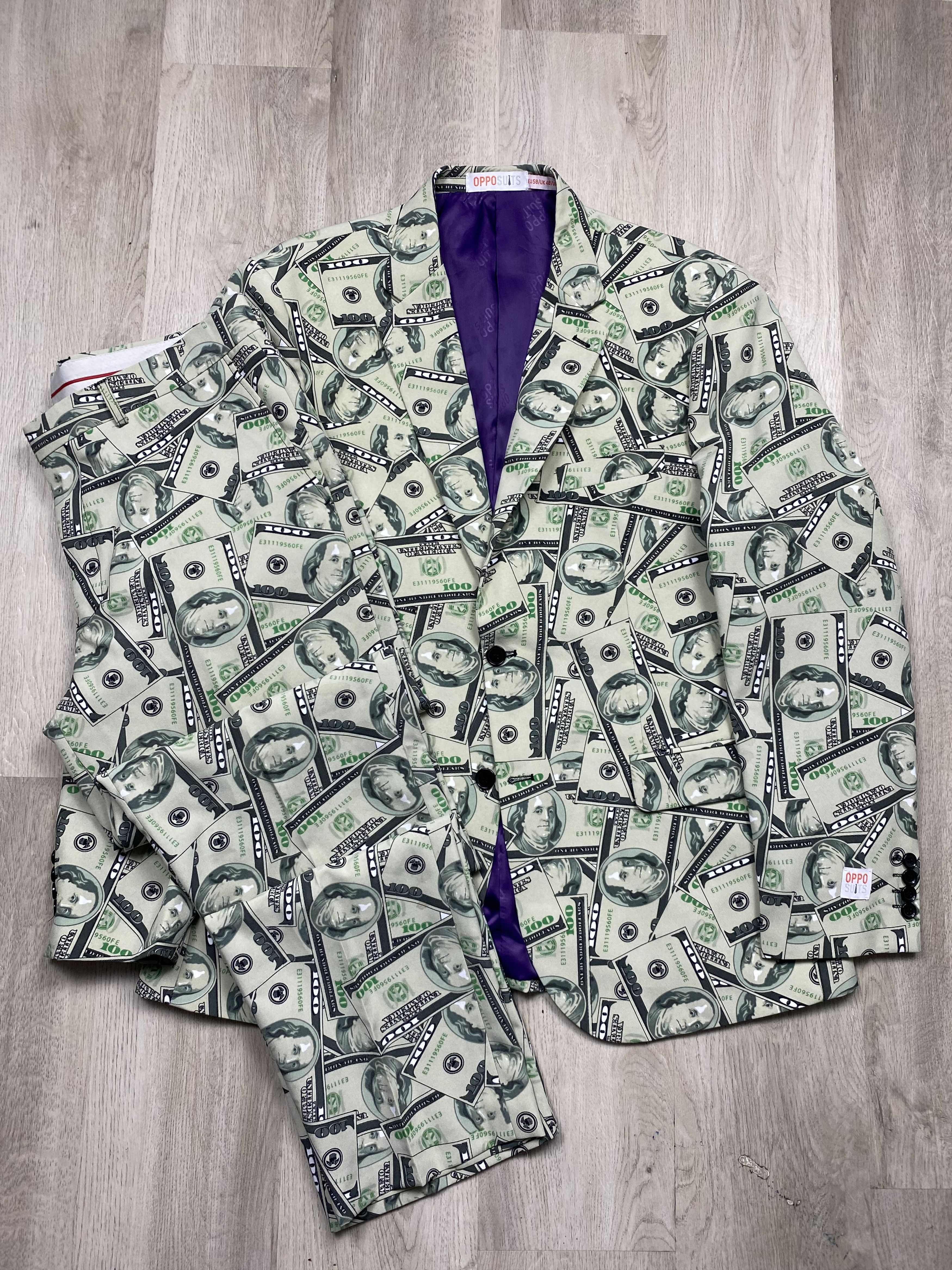 Other Oppo Suits Vintage $100 Franklin Graphics Blazer + Pants Size 48R - 1 Thumbnail
