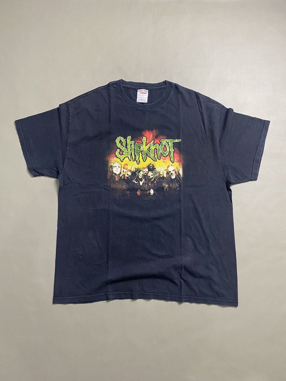 Band Tees × Slipknot × Vintage 00s Slipknot Tshirt 2XL Size US XXL / EU 58 / 5 - 1 Thumbnail