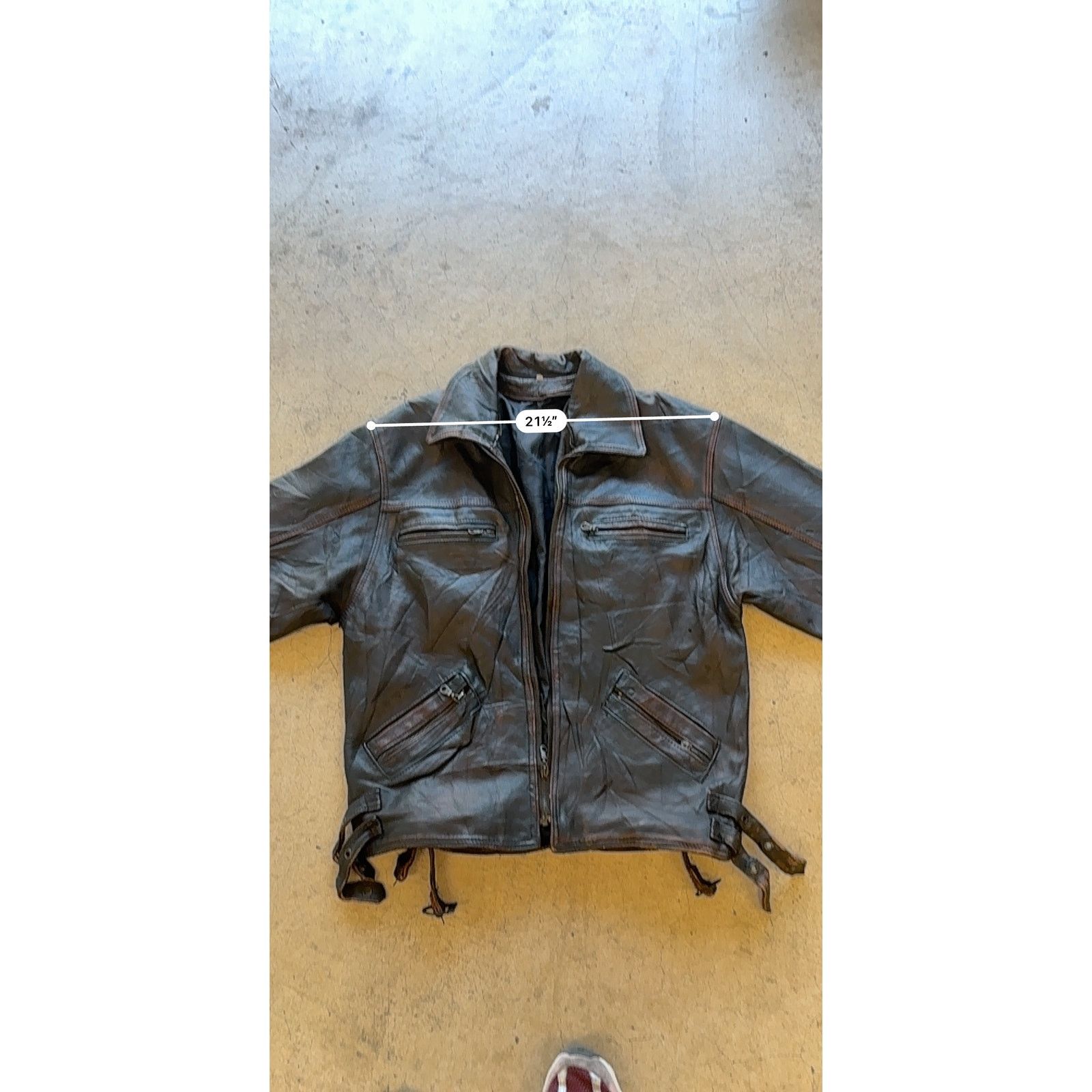 Vintage Vintage Brown Leather Boxy Racing Jacket Unisex M Size US M / EU 48-50 / 2 - 13 Thumbnail