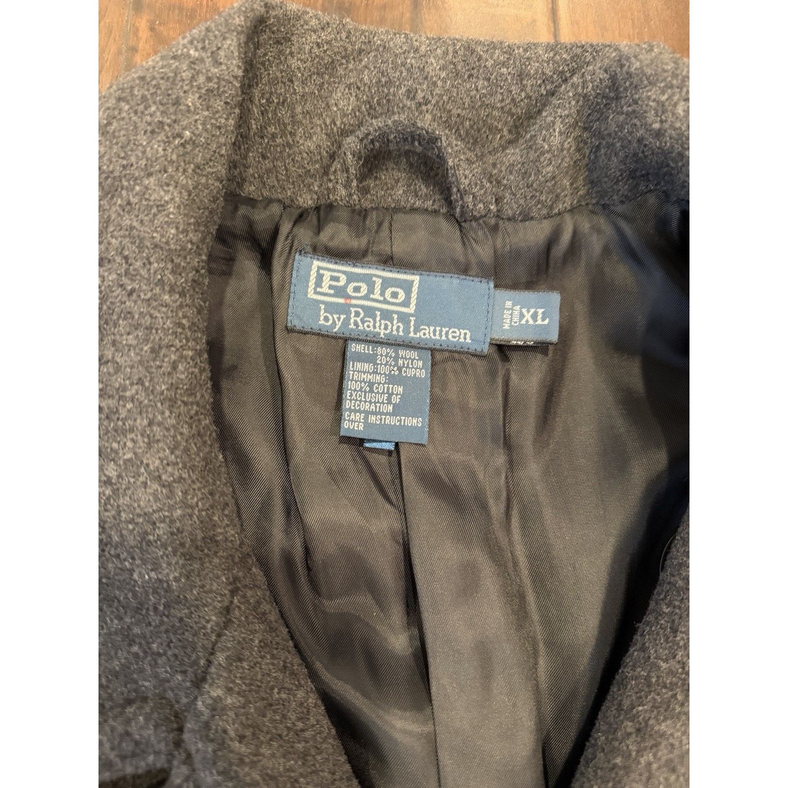 Polo Ralph Lauren Polo Ralph Lauren Peacoat Wool Blend Double Breasted Lined Size US XL / EU 56 / 4 - 5 Thumbnail