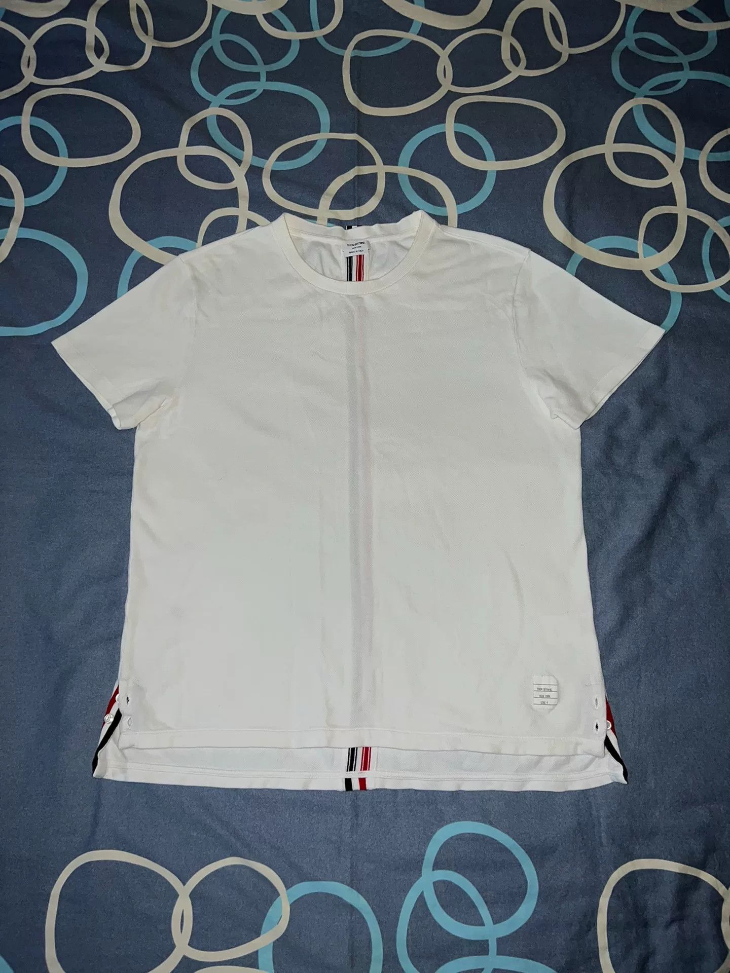 Thom Browne Thom Browne Classic Back Stripe T-Shirt Size US XL / EU 56 / 4 - 1 Thumbnail