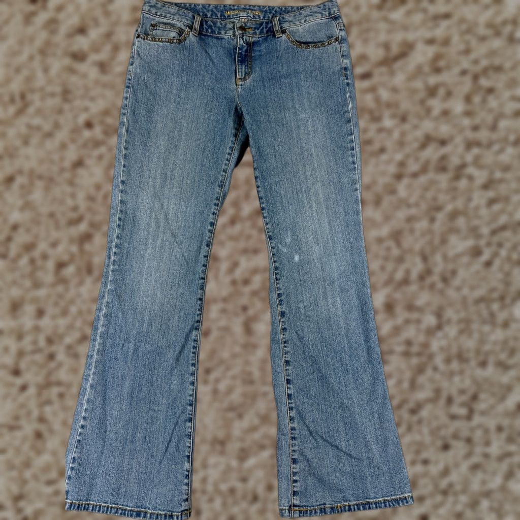 Michael Kors VINTAGE Michael Kors Jeans Womens Size 10 Bootcut Denim Light Wash Cotton Spandex 90s, American Female Size 32" / US 10 / IT 46 - 1 Thumbnail