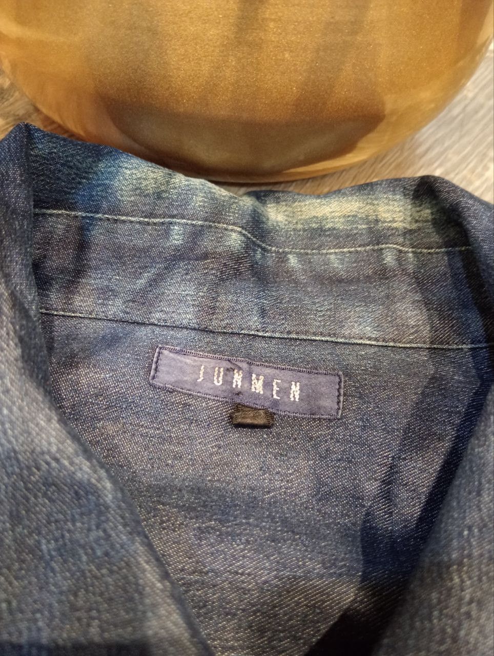 JUN MEN JUNMEN JAPAN LIGHT BLUE DENIM JACKET - SIZE L Size US L / EU 52-54 / 3 - 6 Thumbnail