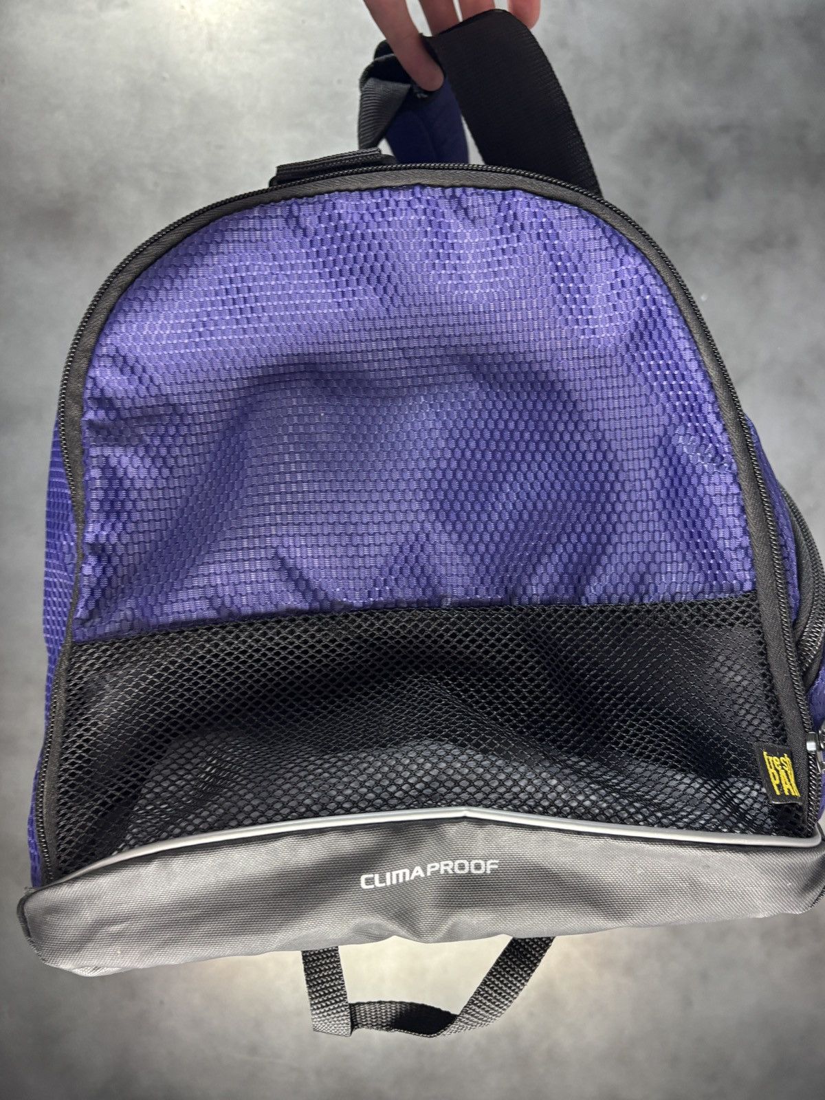 Adidas 2000s Adidas Duffle Bag Vintage Gym Bag Purple Sport Sack Size ONE SIZE - 15 Thumbnail
