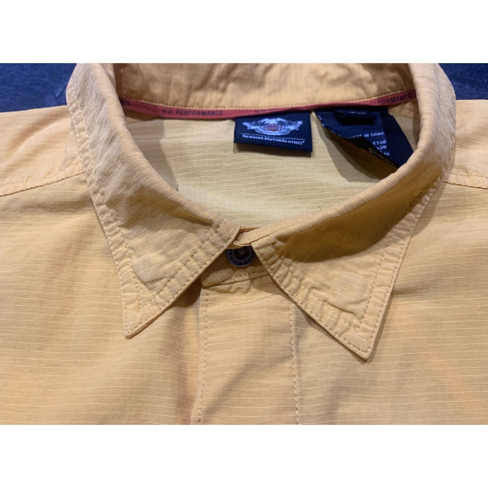 Harley Davidson Harley-Davidson Men Shirt 2XL Short Sleeve Button-Up Cotton Nylon Casual Biker Size US XXL / EU 58 / 5 - 4 Thumbnail