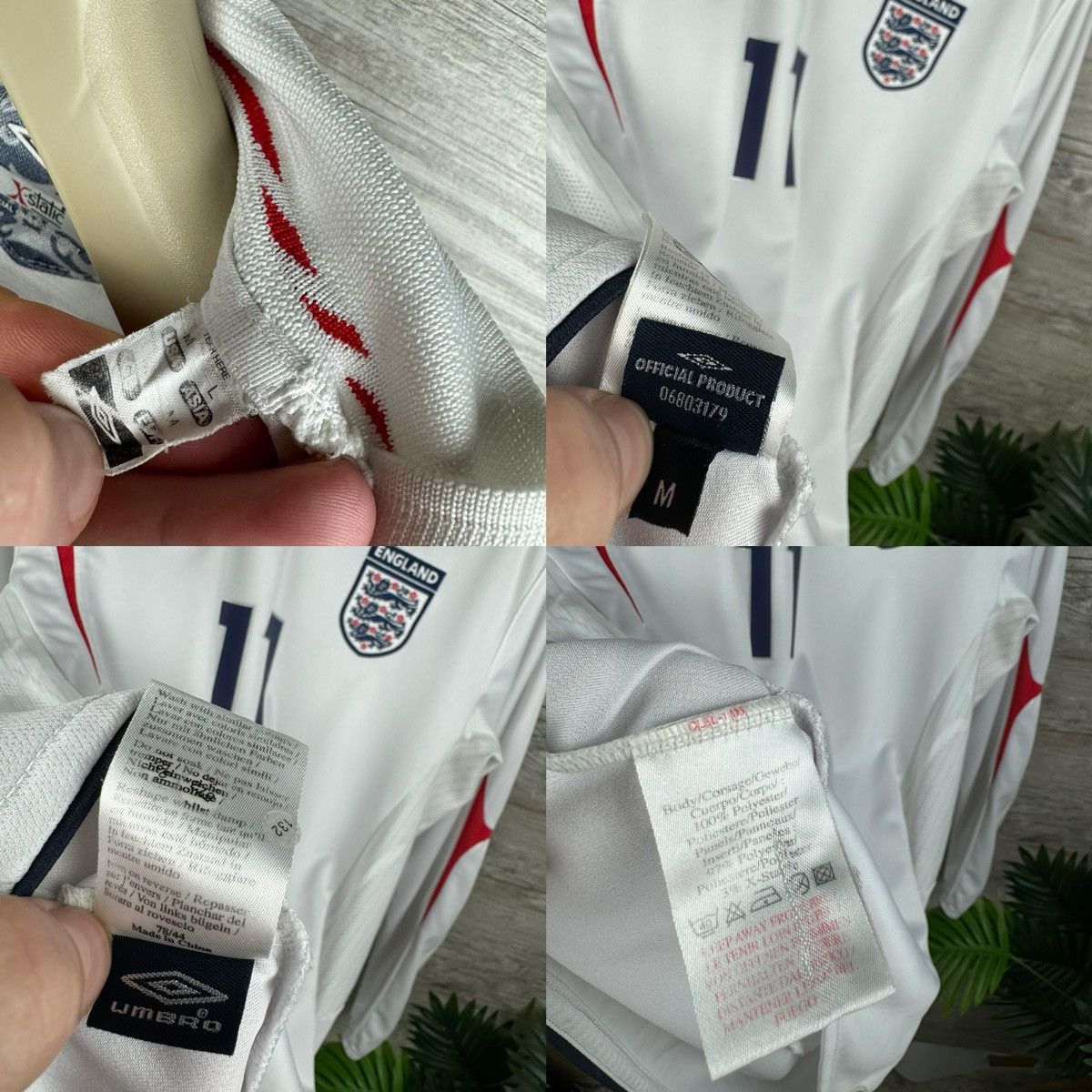 Umbro × Vintage Umbro England WATO 11 🏴󠁧󠁢󠁥󠁮󠁧󠁿 Soccer jersey 2005 2007 Size M Size US M / EU 48-50 / 2 - 22 Thumbnail