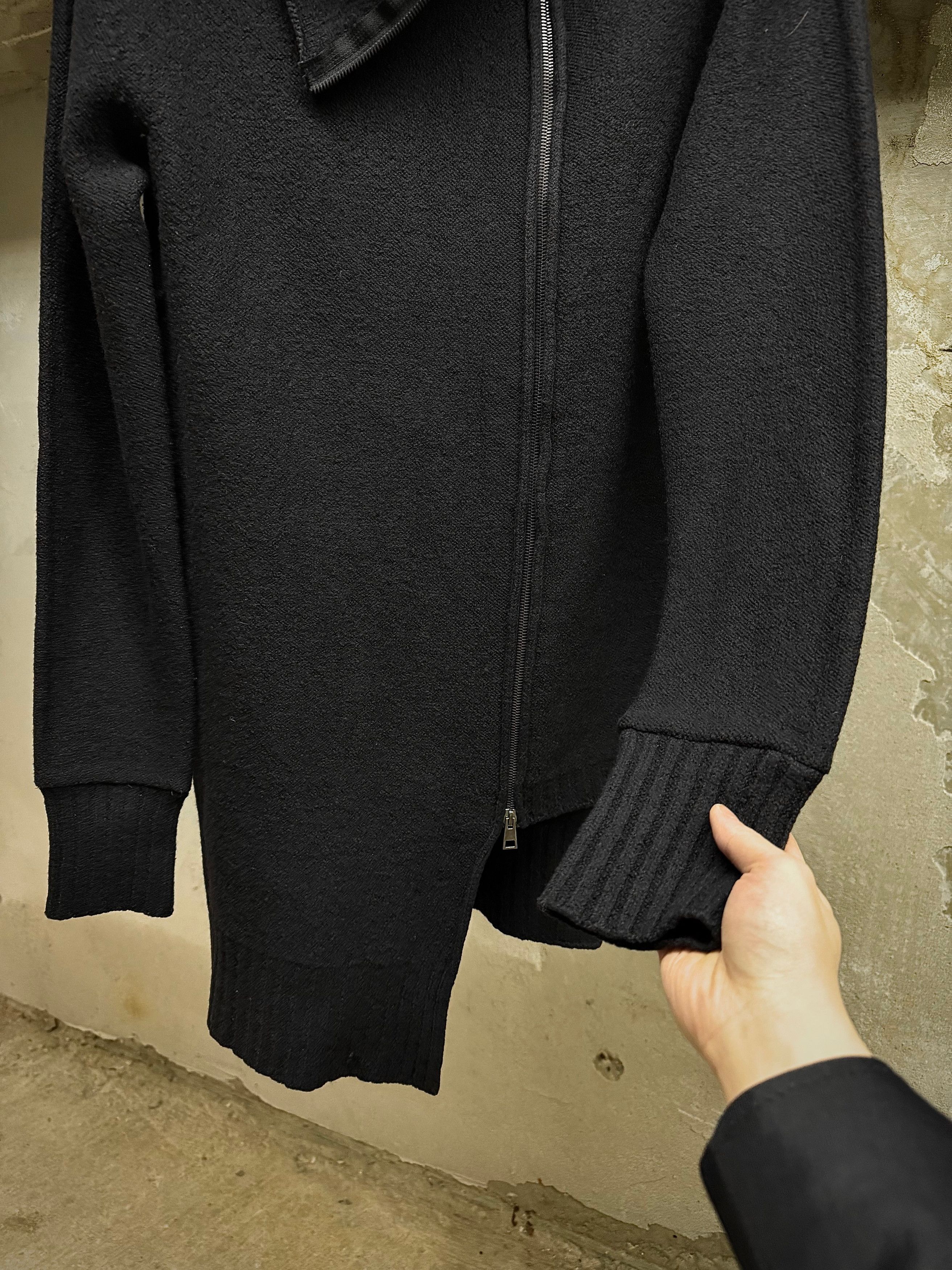 MD75 MD75 Asymmetric Funnel Neck Zip Up Wool Knit Sweater Size US S / EU 44-46 / 1 - 4 Thumbnail