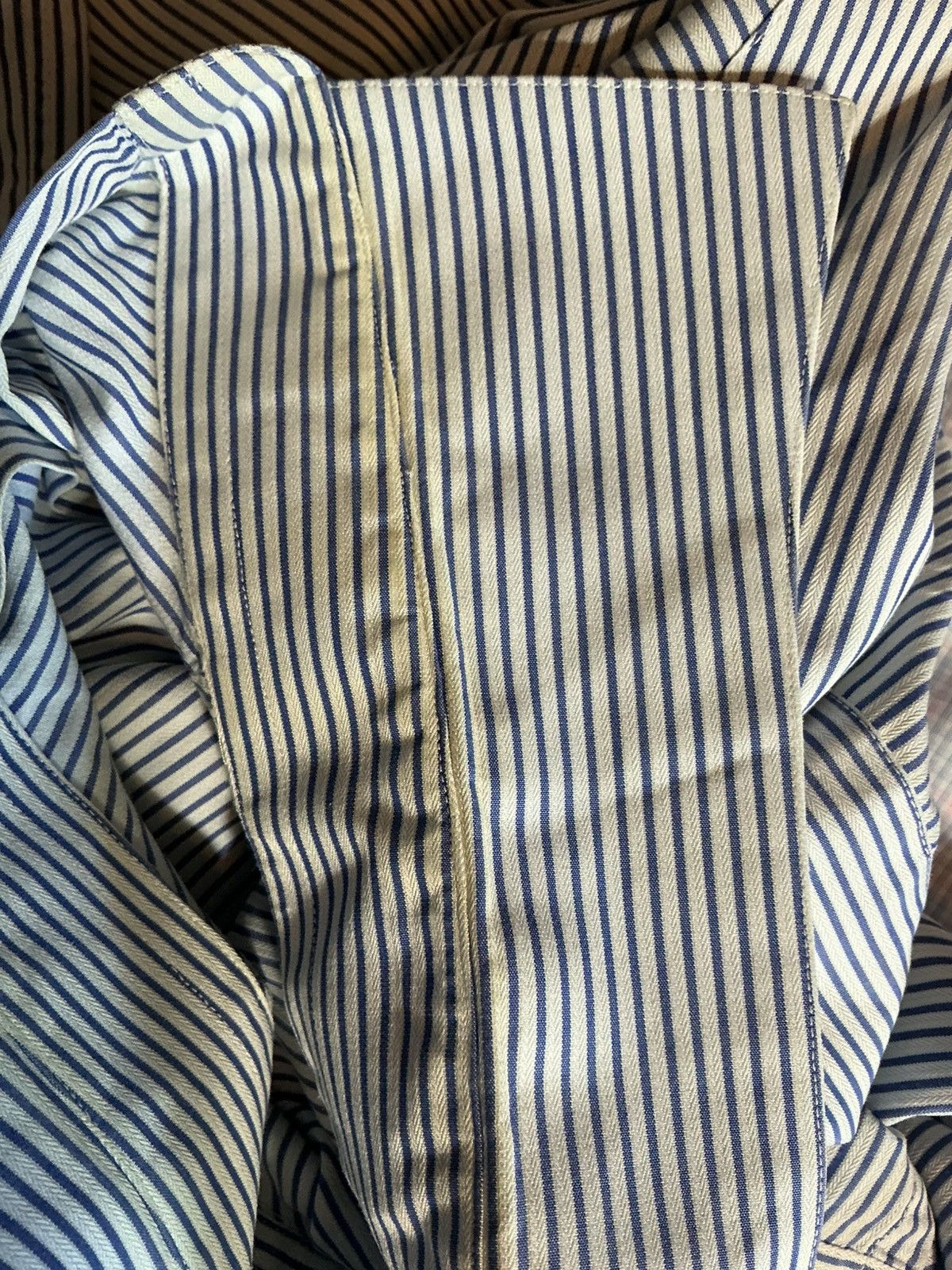 Armani Collezioni Armani Collezioni Made In Italy Striped Button Dress Shirt Size US L / EU 52-54 / 3 - 10 Thumbnail
