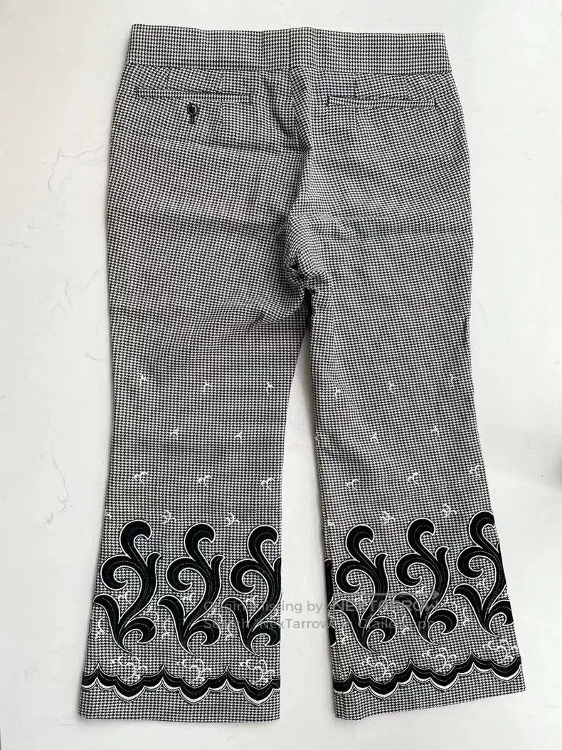 Comme des Garcons Comme Des Garcons size M Houndstooth Embroidered Culottes Size 22" - 6 Thumbnail