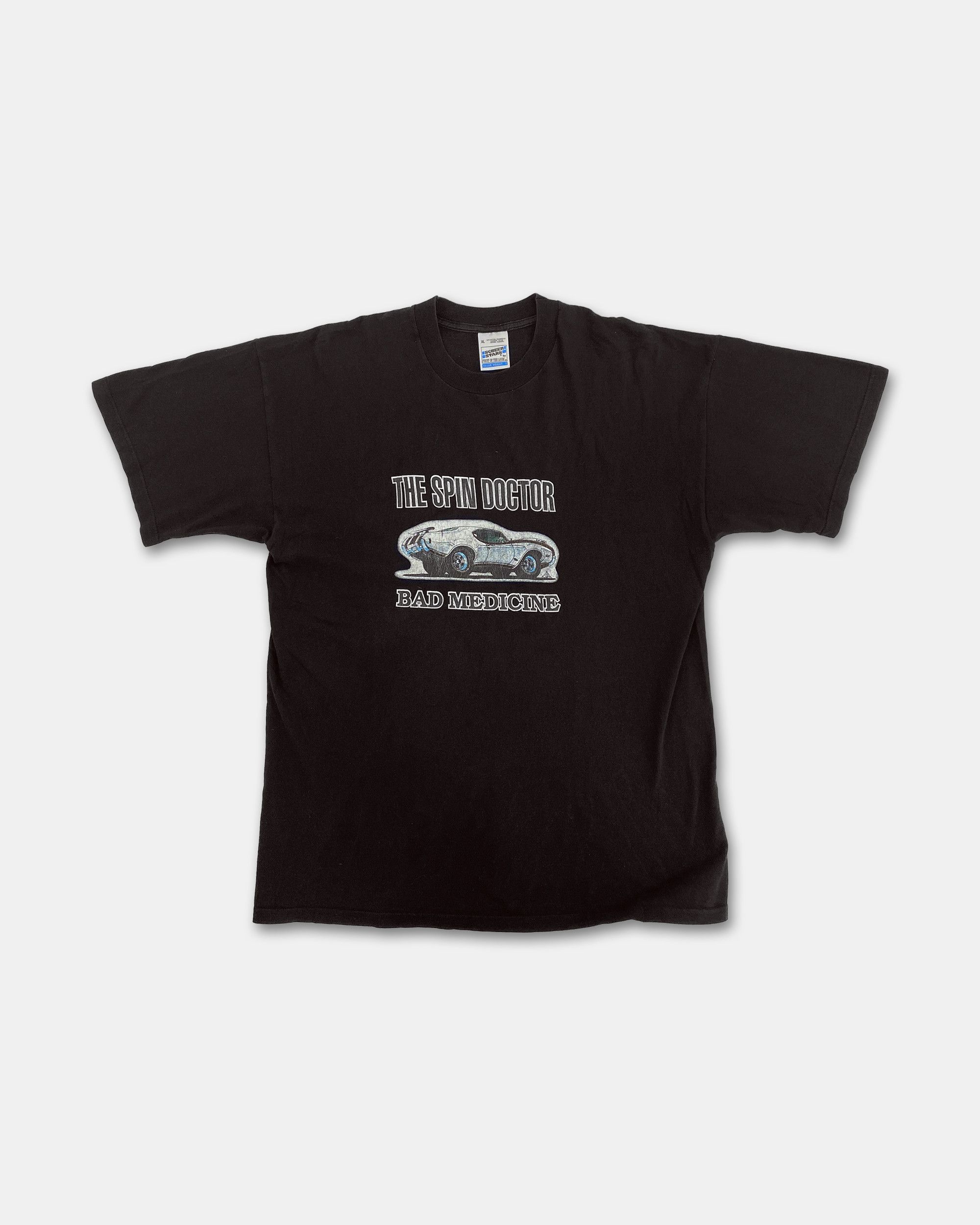 Vintage 1990s The Spin Doctor Graphic T-Shirt Size US XL / EU 56 / 4 - 1 Thumbnail