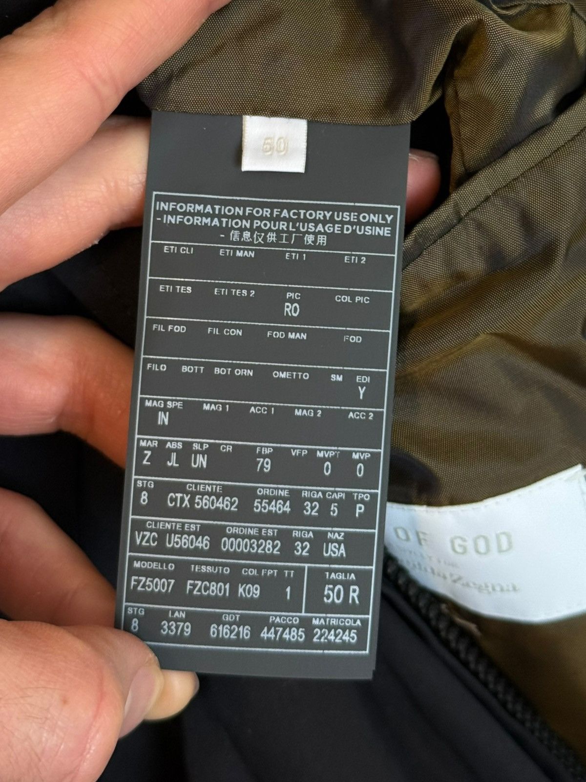 Ermenegildo Zegna × Fear of God Sz50 Ermenegildo Zegna Cotton Blend Short Jacket Size US M / EU 48-50 / 2 - 11 Thumbnail