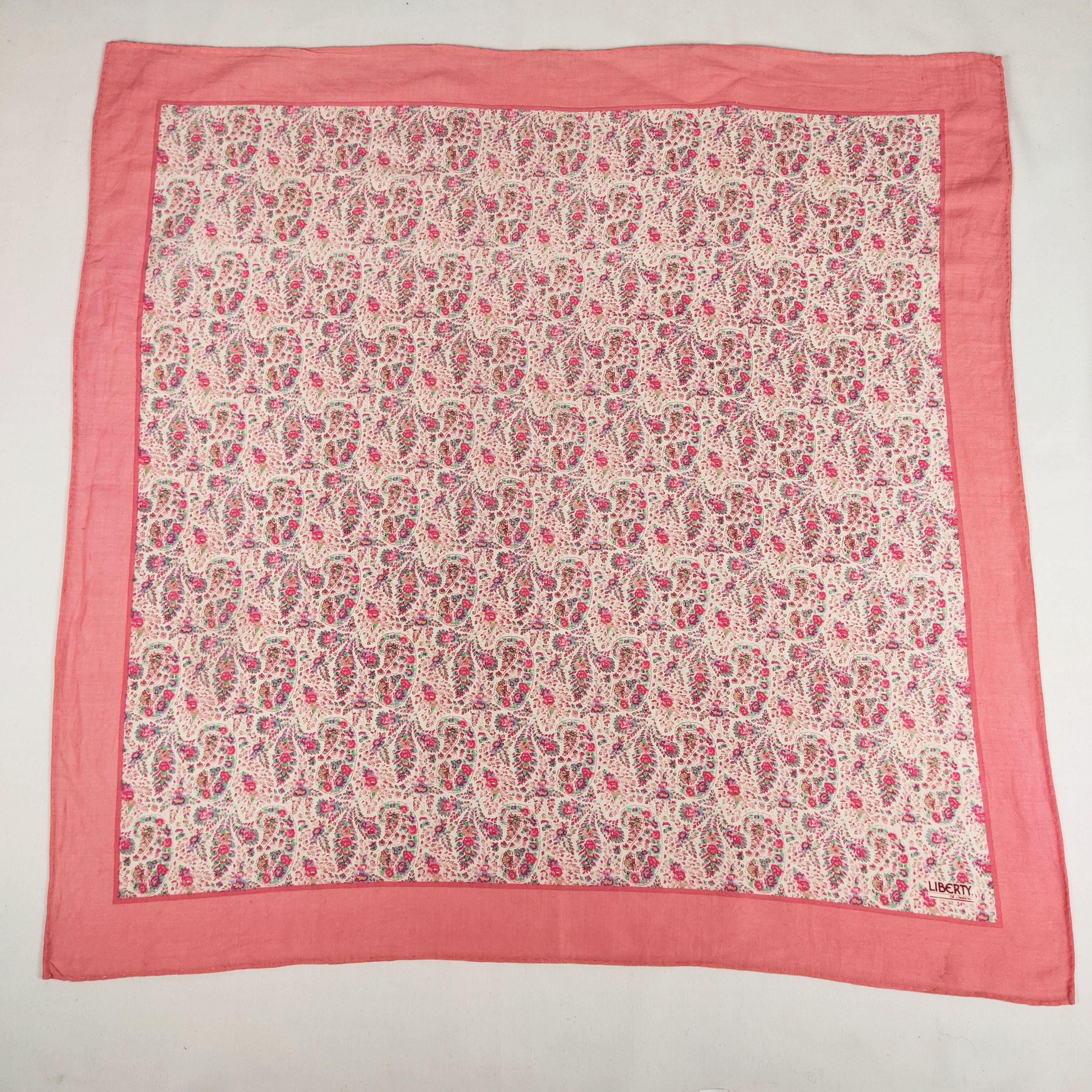 Liberty × Vintage Liberty Handkerchief / Neckerchief / Bandana FZ442 Size ONE SIZE - 3 Thumbnail