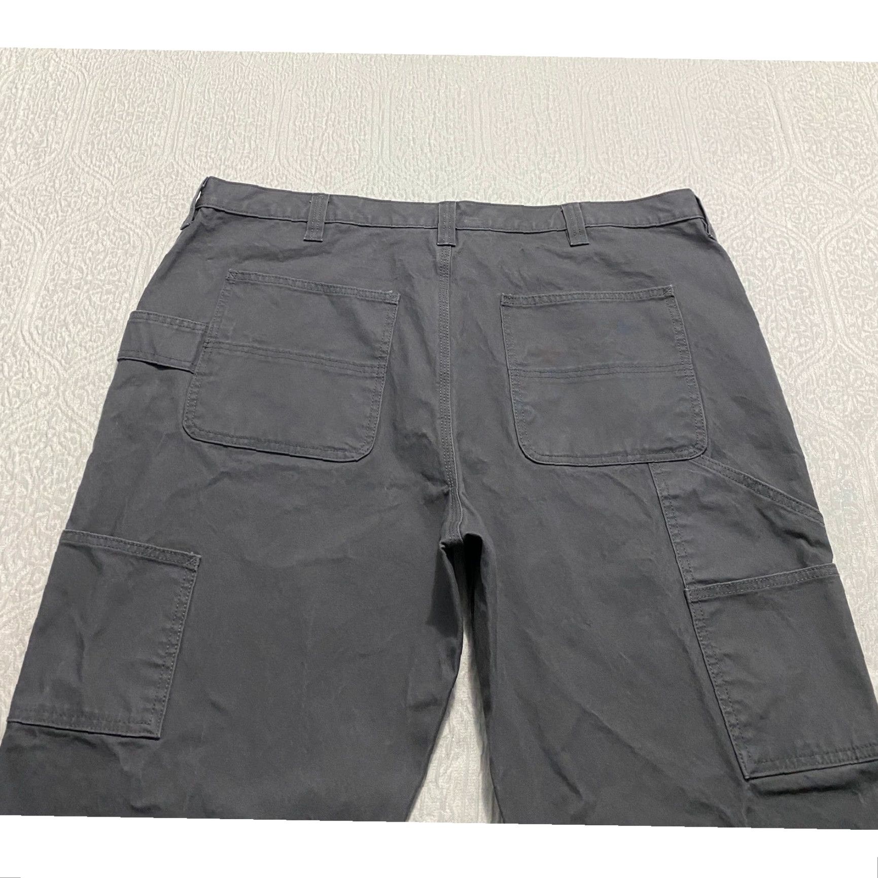 Vintage Brahma Carpenter Pants Wide Leg Utility Work Men's 44×30 Gray Workwear Utility Pants Mens Carpenter Workwear 44x30 gray Brahma Mens Pants Size US 44 / EU 60 - 3 Thumbnail