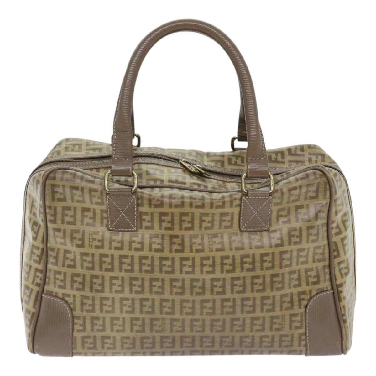 Zucchino Brown Canvas Handbag (Pre-Owned)