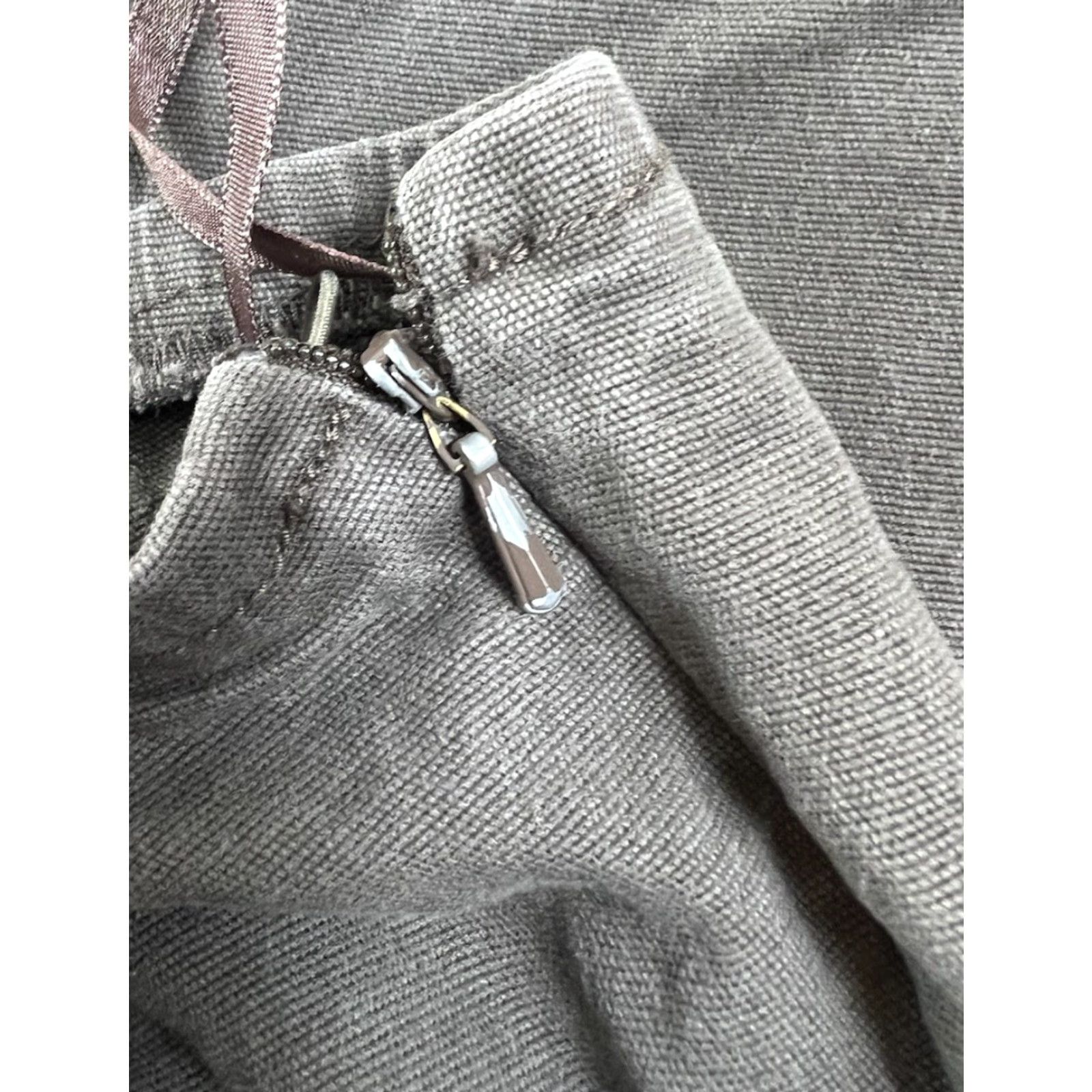 Eileen Fisher Eileen Fisher Pants Ankle City Preppy Regular Brown Cotton Elastane Twill Zip Ankle Pants M Women's Size 32" / US 10 / IT 46 - 7 Thumbnail