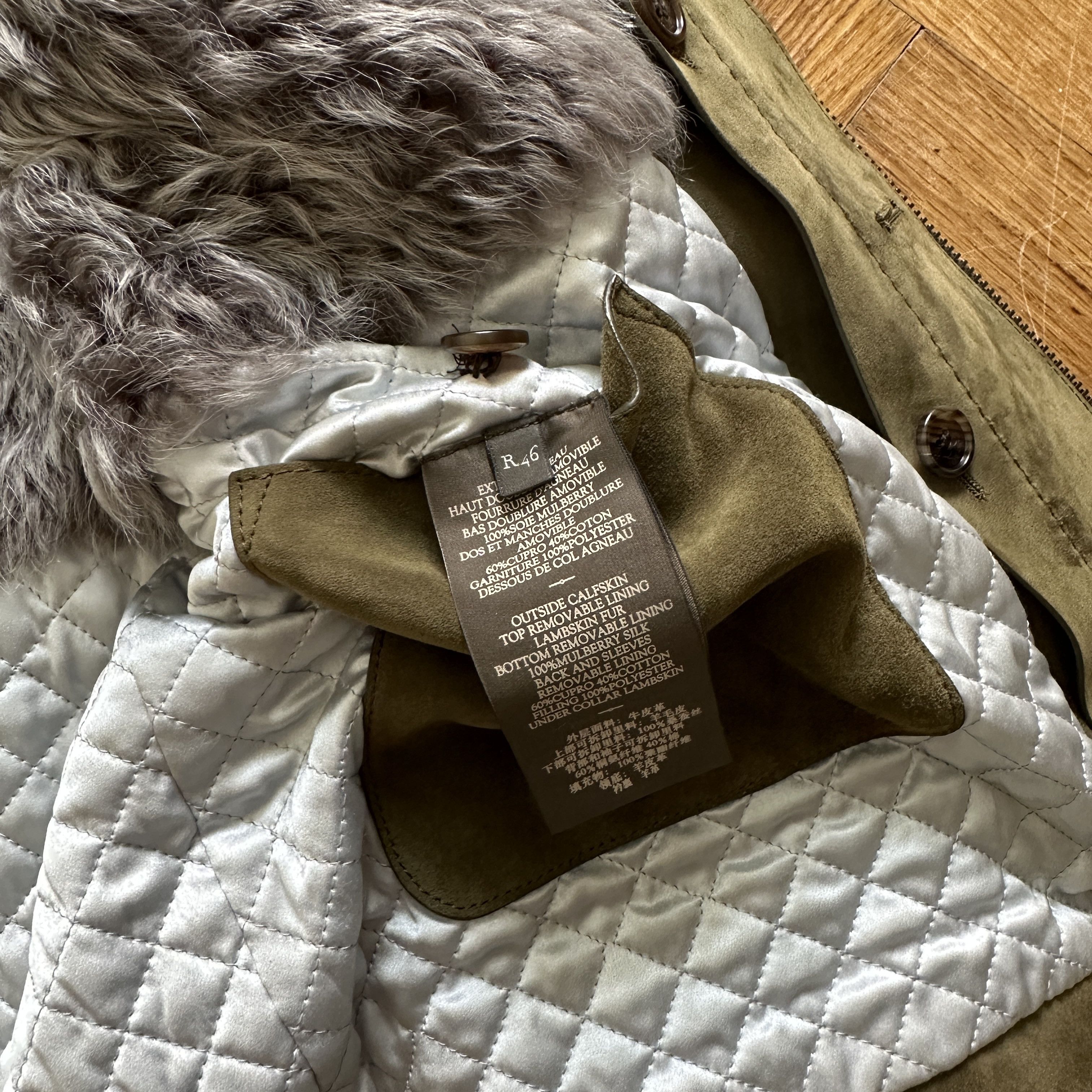 Berluti FW18 Khaki Suede Jacket with Removable Fur Vest Size US S / EU 44-46 / 1 - 10 Thumbnail
