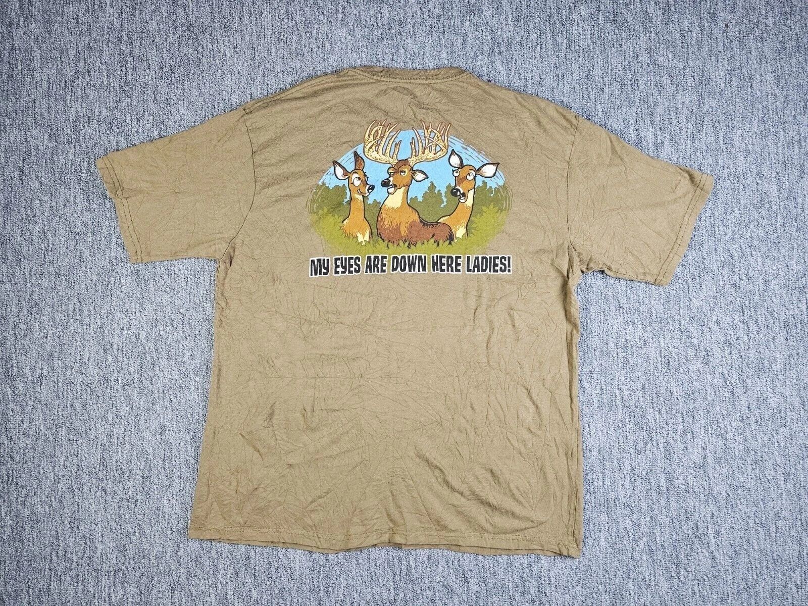 Bass Pro Shops Bass Pro Shops Graphic Tee Cartoon Deer Back Print Men XL Size US XL / EU 56 / 4 - 4 Thumbnail