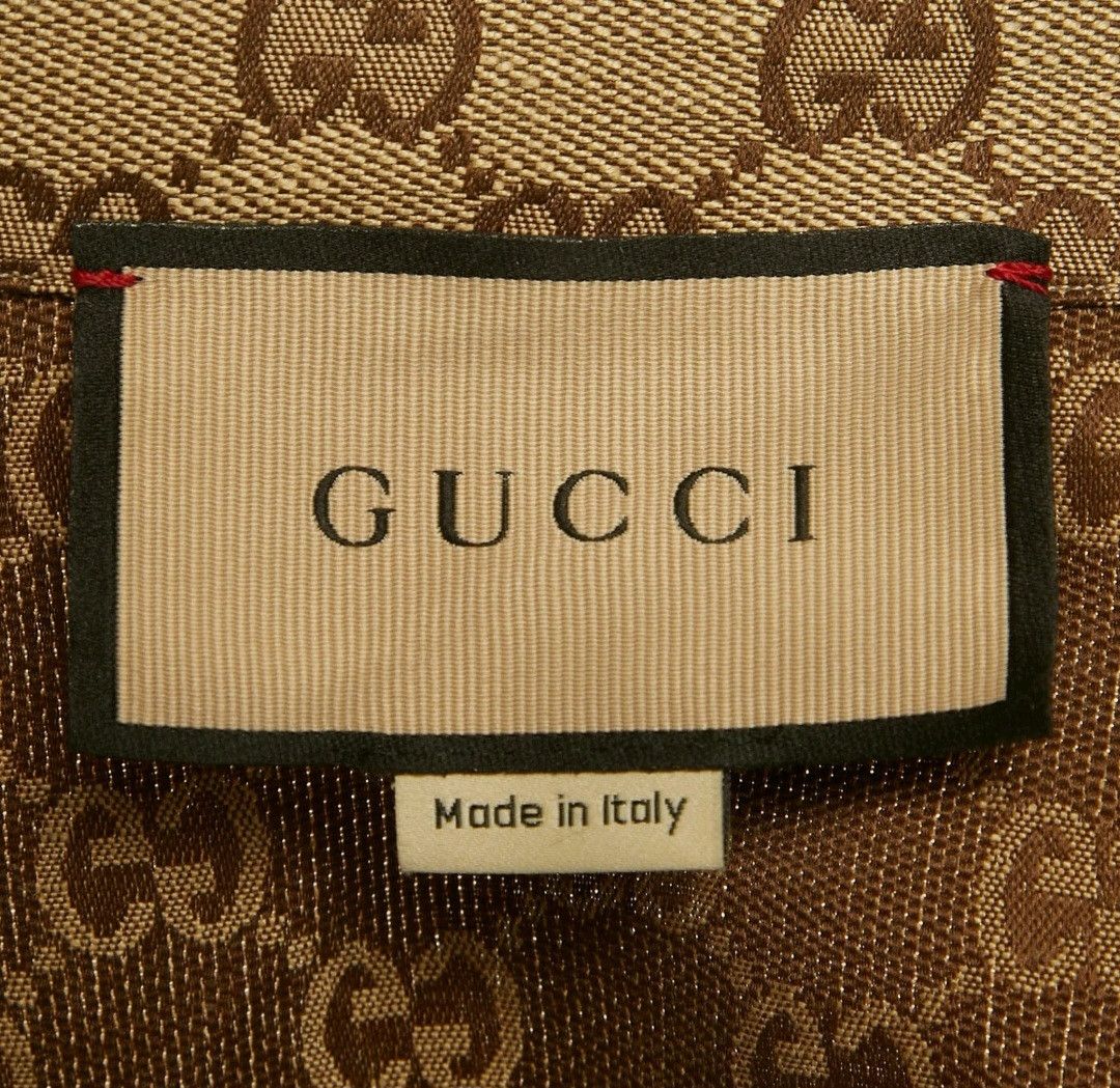 Gucci Gucci gg linen blend canvas shirt Size US M / EU 48-50 / 2 - 5 Thumbnail