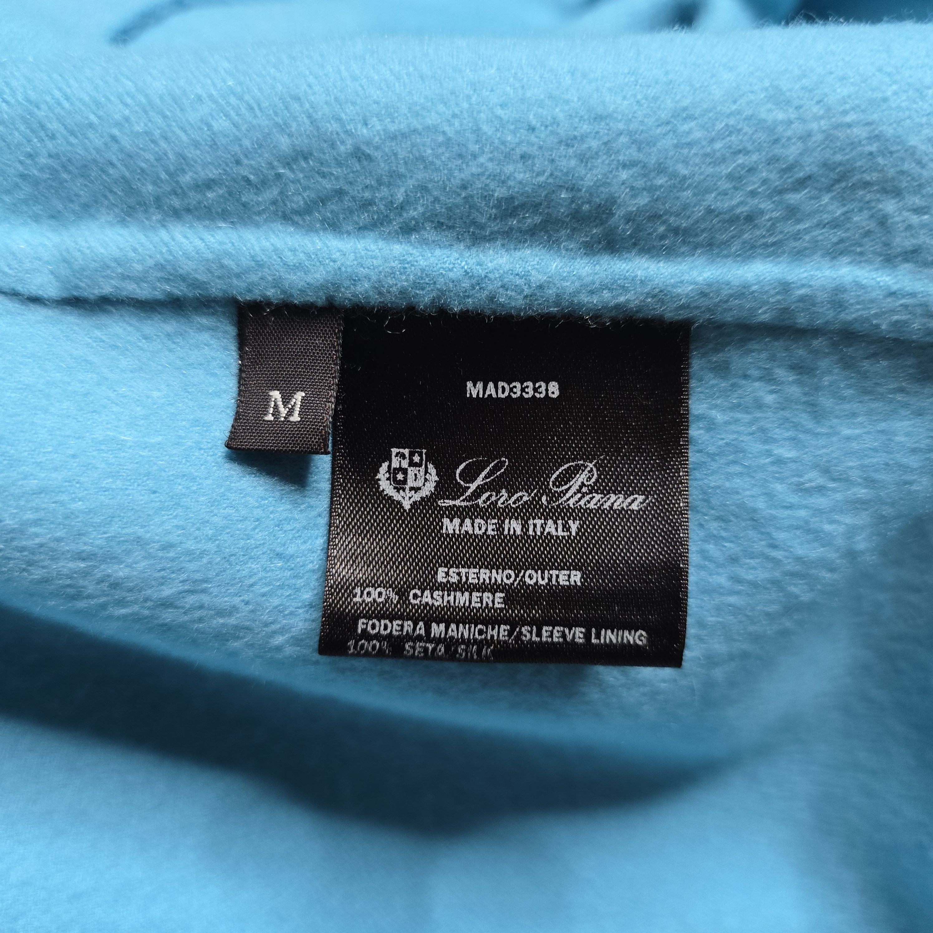 Loro Piana Loro Piana - Turquoise Cashmere Short Coat Size M / US 6-8 / IT 42-44 - 7 Thumbnail