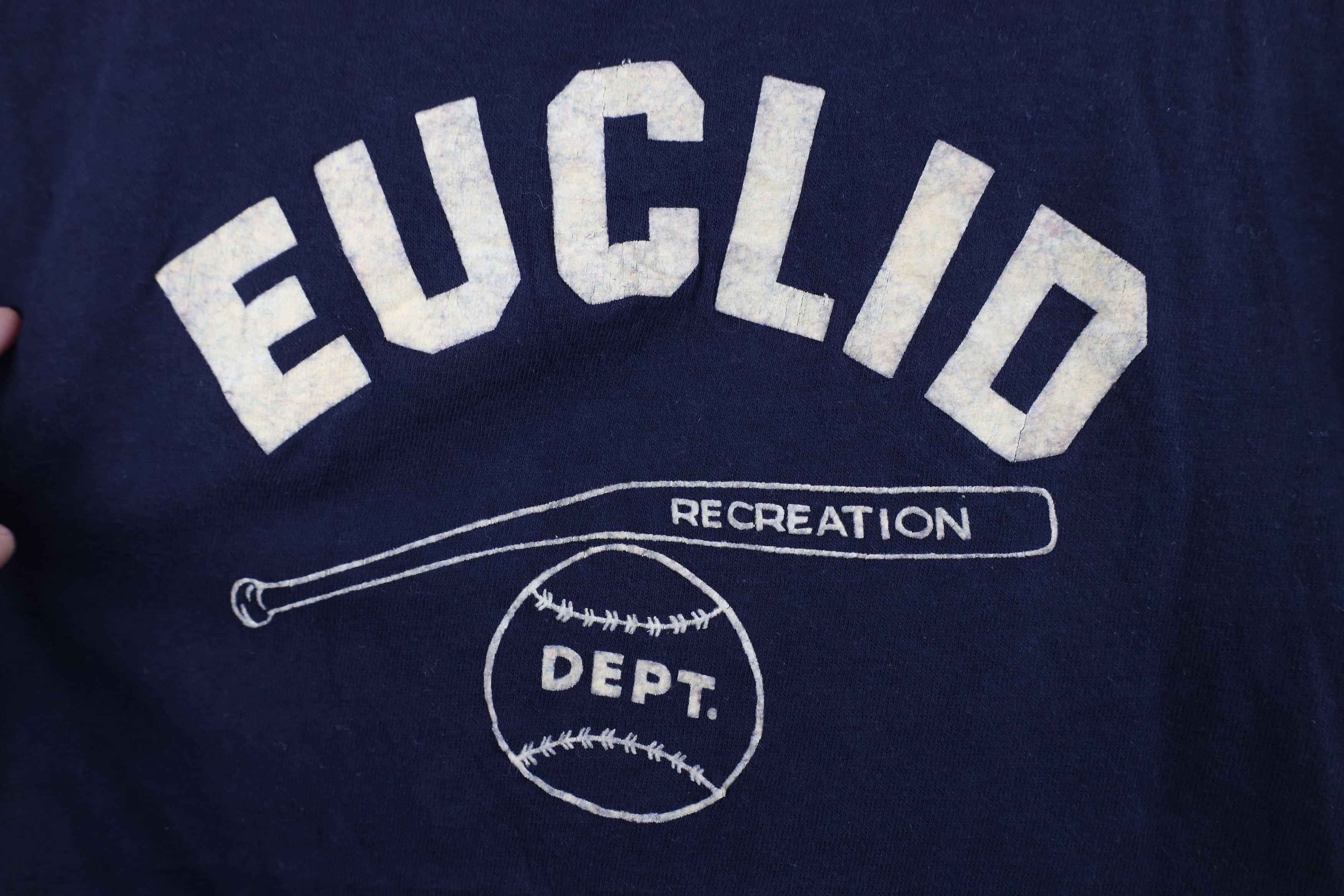 Vintage Vintage 70s Euclid Tigers Baseball T-Shirt Navy Blue USA Size US XS / EU 42 / 0 - 4 Thumbnail