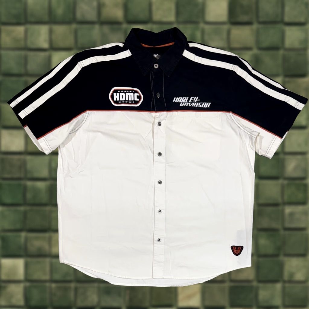 Harley Davidson Harley-Davidson Men's XL HDMC Performance Motorspeed Short Sleeve Mechanic Shirt Size US XL / EU 56 / 4 - 1 Thumbnail