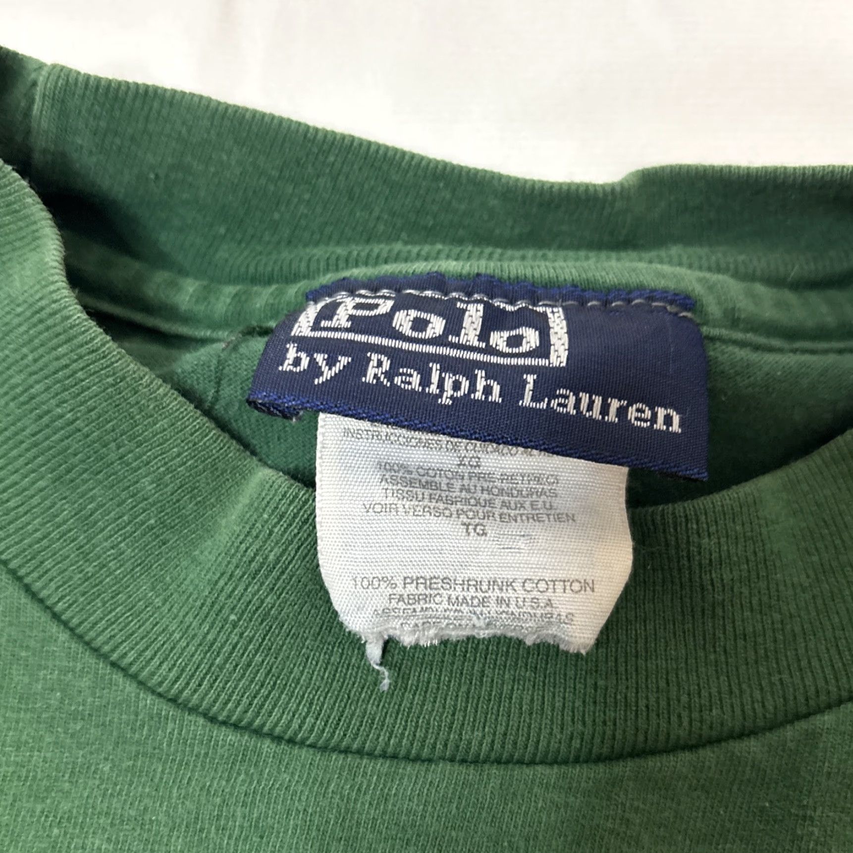Polo Ralph Lauren VINTAGE Polo Ralph Lauren T Shirt Mens Large Green Embroidered Pony Logo USA Shirt Mens L Green Embroidered USA 90s Mens Size US L / EU 52-54 / 3 - 5 Thumbnail