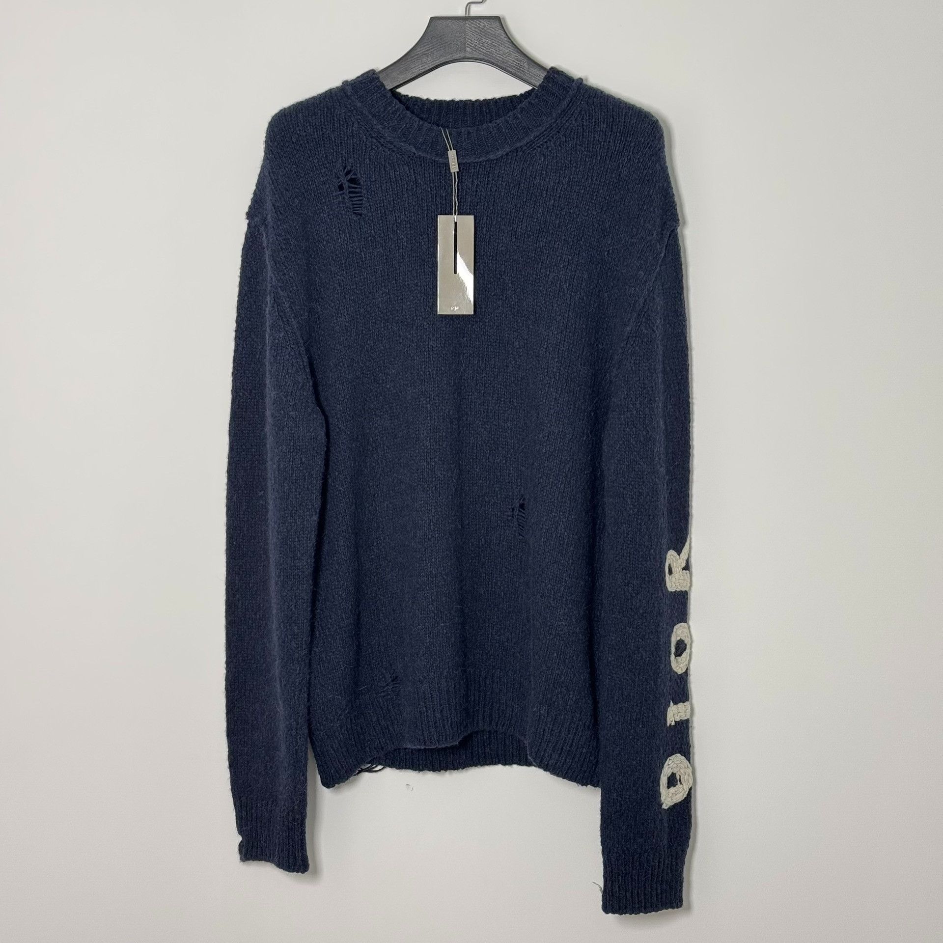 Dior Dior x Otani Workshop Dinosaur Distressed Sweater XL Size US XL / EU 56 / 4 - 1 Thumbnail