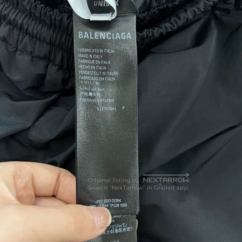 Balenciaga Balenciaga size S Black Letter Printed Elastic Waist Trous Size US 27 - 5 Thumbnail