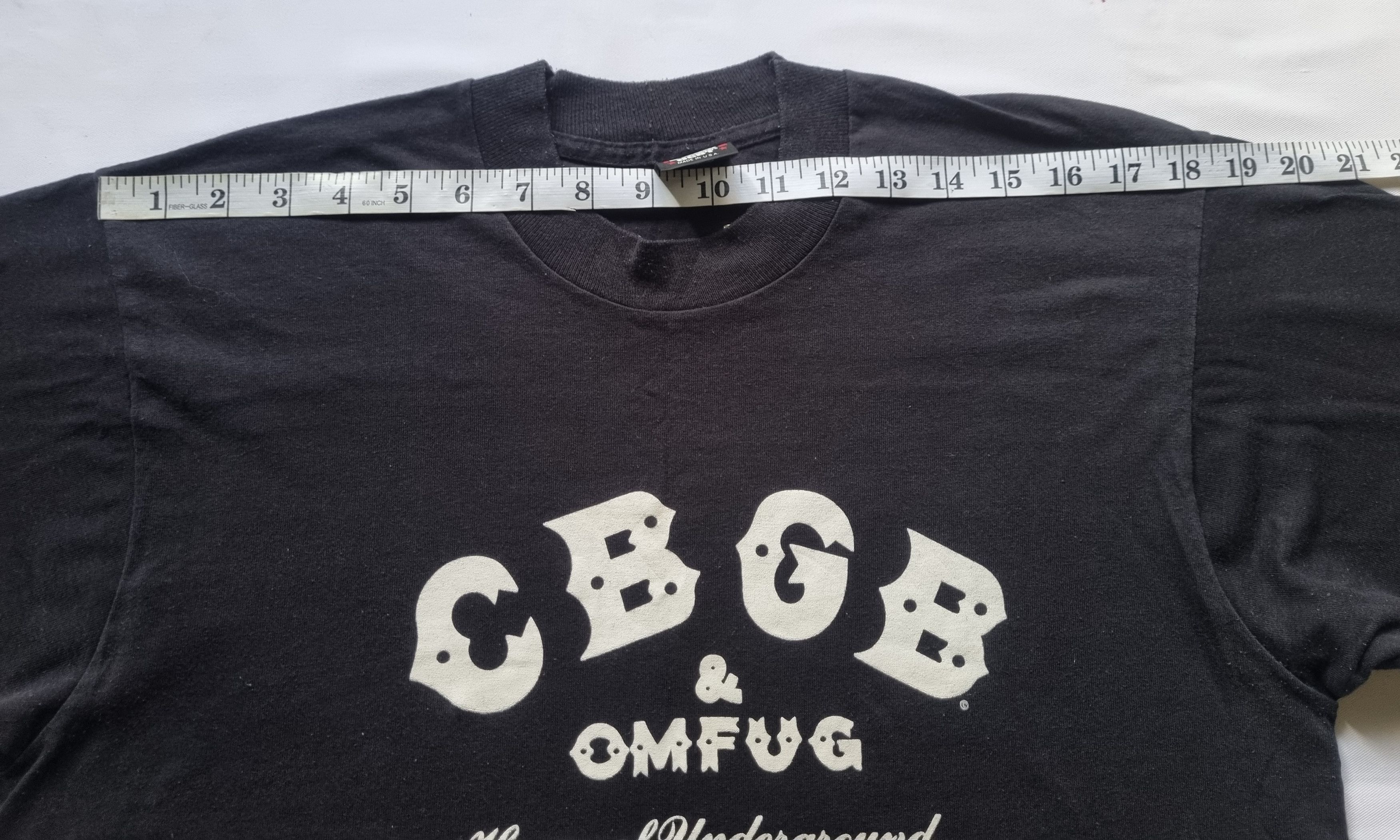 Band Tees × Vintage Vintage CBGB OMFUG HOME Of Underground Rock T Shirt Size US L / EU 52-54 / 3 - 5 Thumbnail
