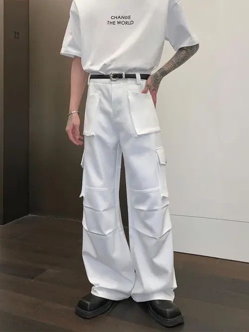 VIBE White Cargo High Waist Pants Size US 30 / EU 46 - 7 Thumbnail