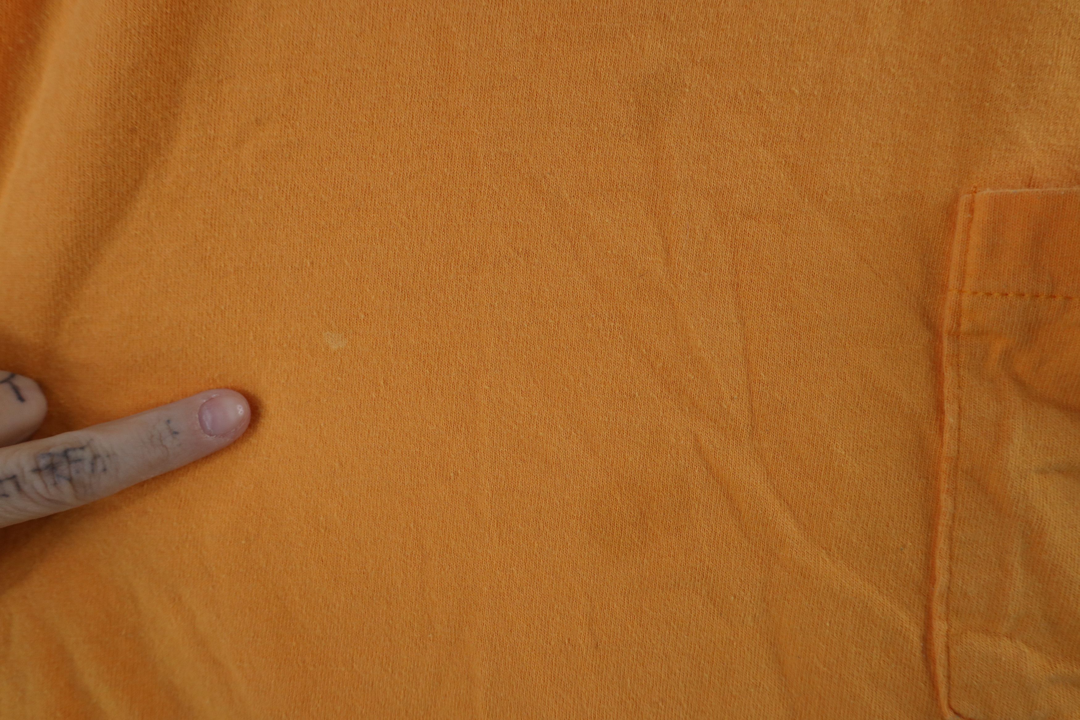 Vintage Vintage 90s Streetwear Short Sleeve T-Shirt Orange Cotton Size US XL / EU 56 / 4 - 5 Thumbnail