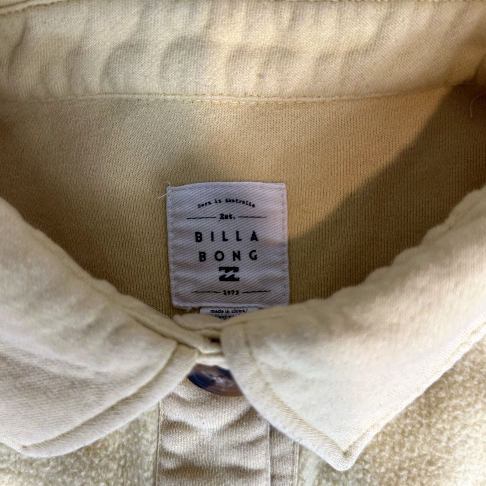 Billabong VINTAGE Billabong Anytime Shacket Oversized Button Up Jacket Yellow Womens L Shacket Size M / US 6-8 / IT 42-44 - 6 Thumbnail