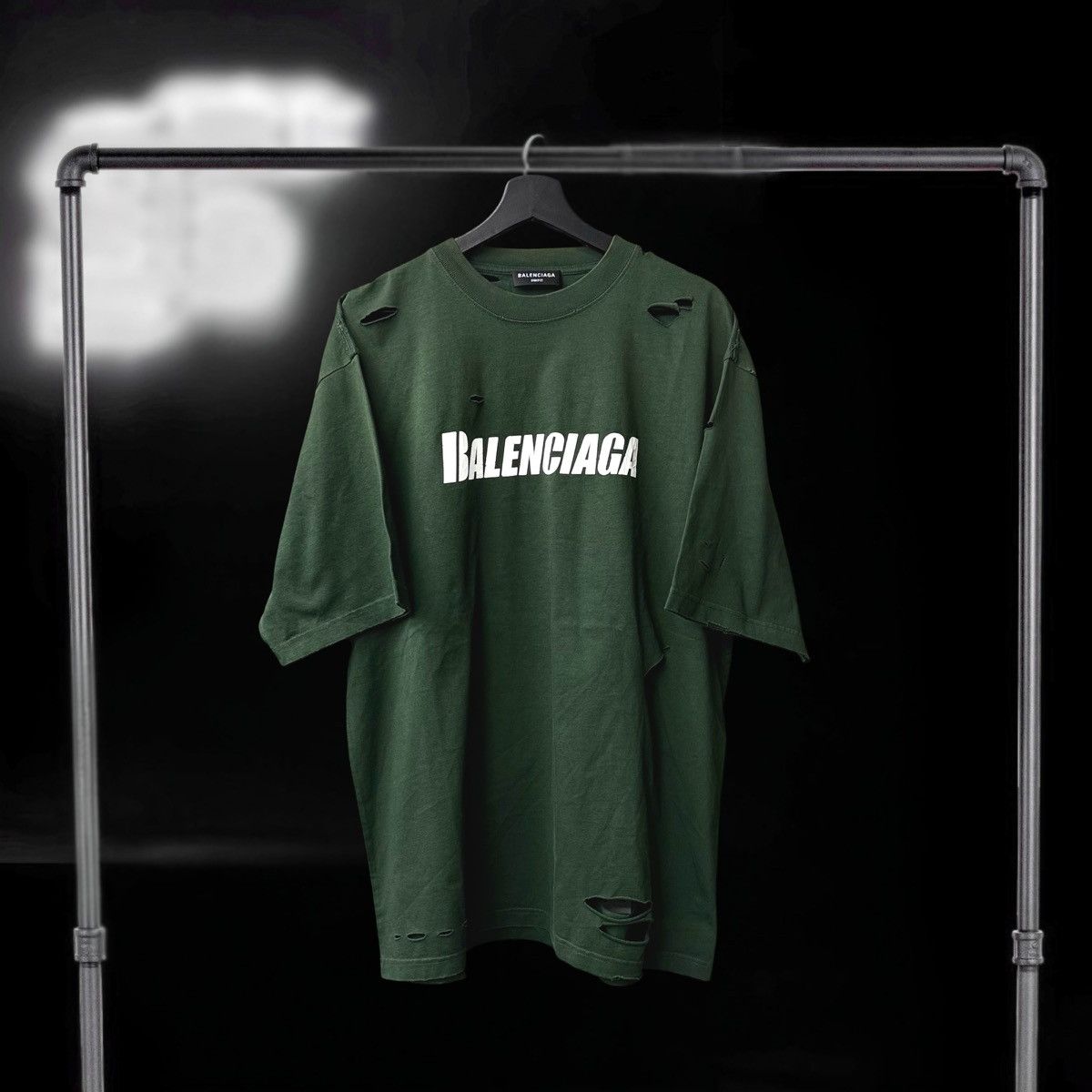 Balenciaga Balenciaga Vintage Capital Pine Green T-Shirt Size US S / EU 44-46 / 1 - 1 Thumbnail