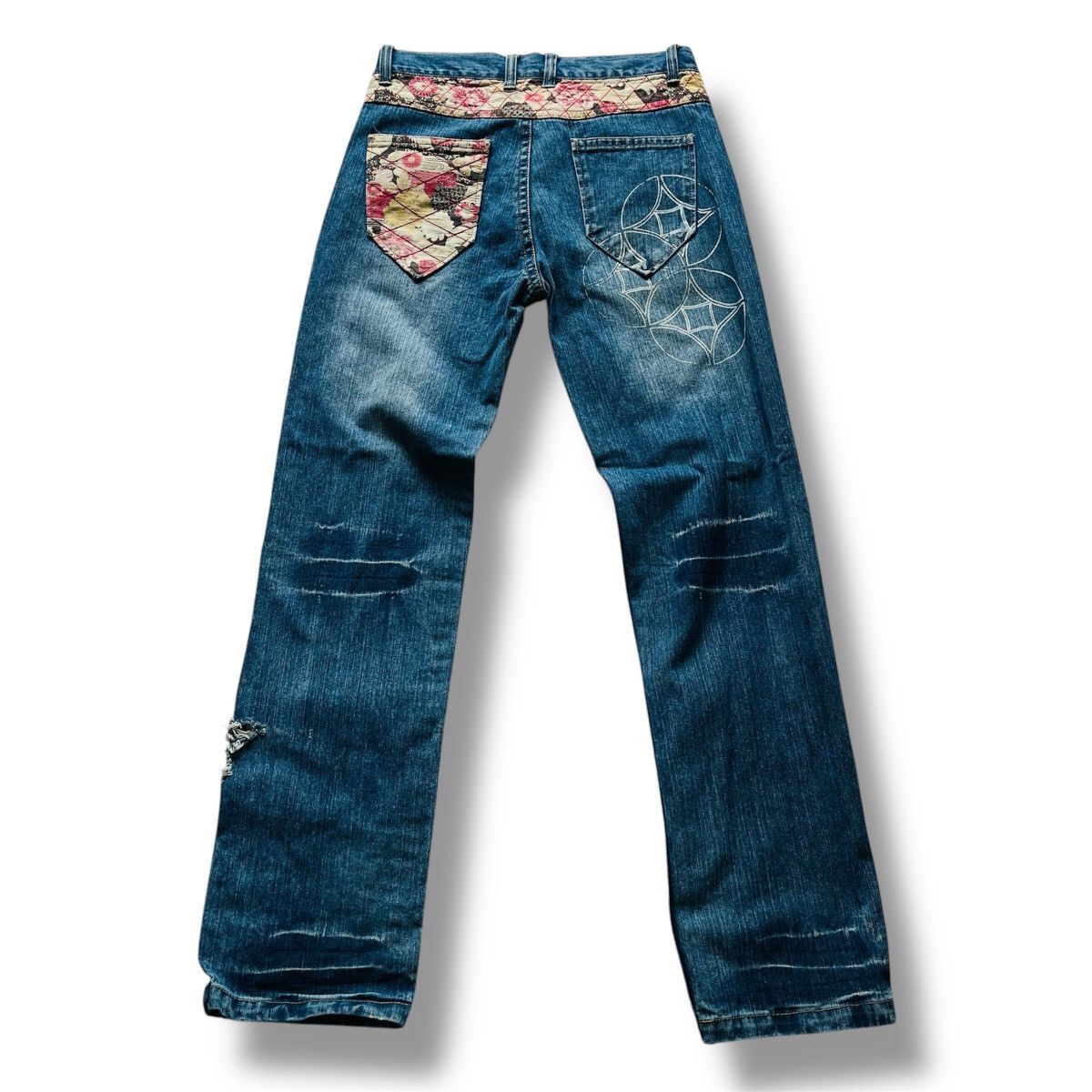 Vintage Vintage Karakuri Koi Fish Yakuza Denim Jeans Size US 32 / EU 48 - 3 Thumbnail