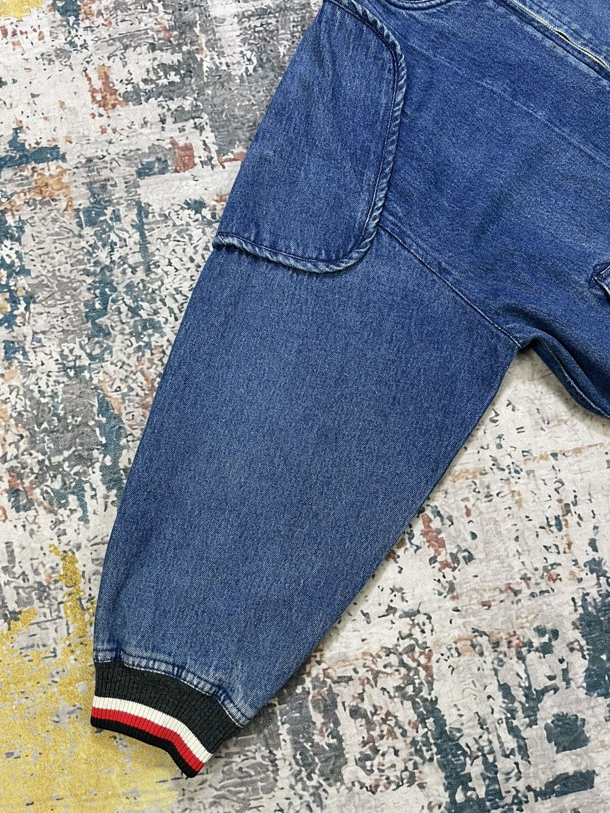 Issey Miyake Vtg 80s Issey Miyake 84,85 AW Collection Denim Bombers Size US L / EU 52-54 / 3 - 10 Thumbnail