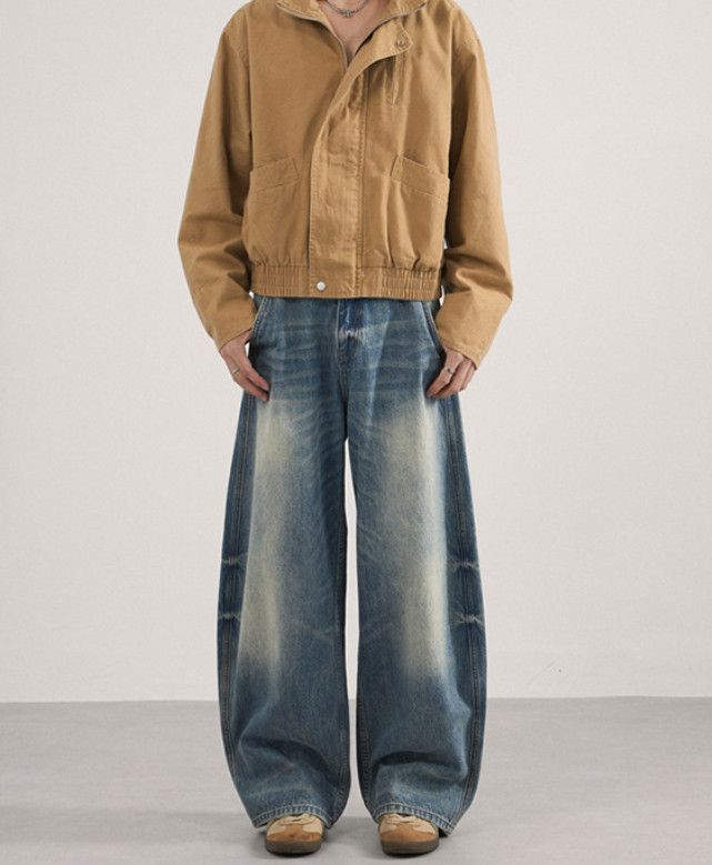 Japanese Brand American high street style baggy cutaway jeans Size US 32 / EU 48 - 1 Thumbnail