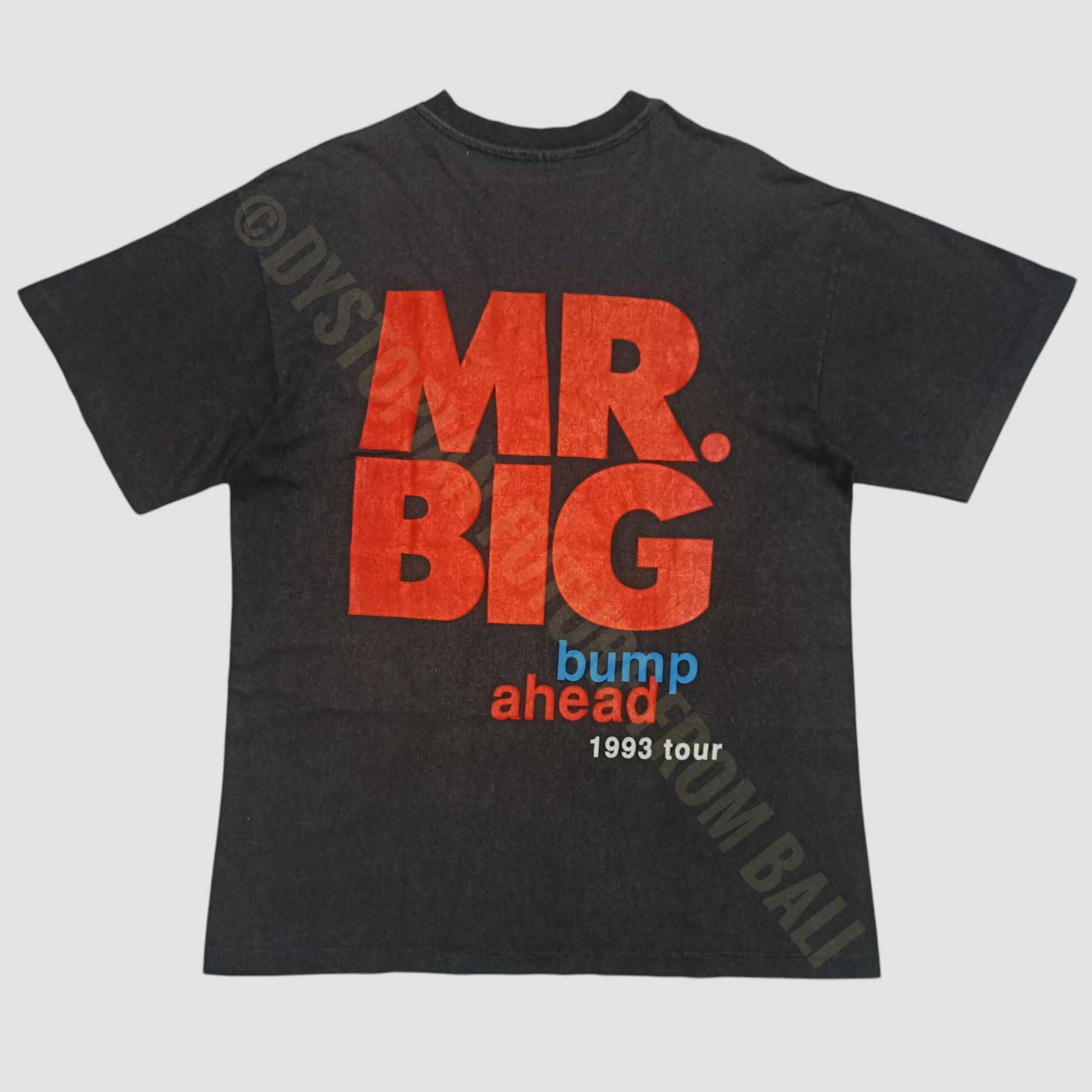 Band Tees × Hanes × Vintage Vintage 1993 Mr. Big - Bump Ahead 1993 Tour Band T-shirt Size US M / EU 48-50 / 2 - 2 Thumbnail