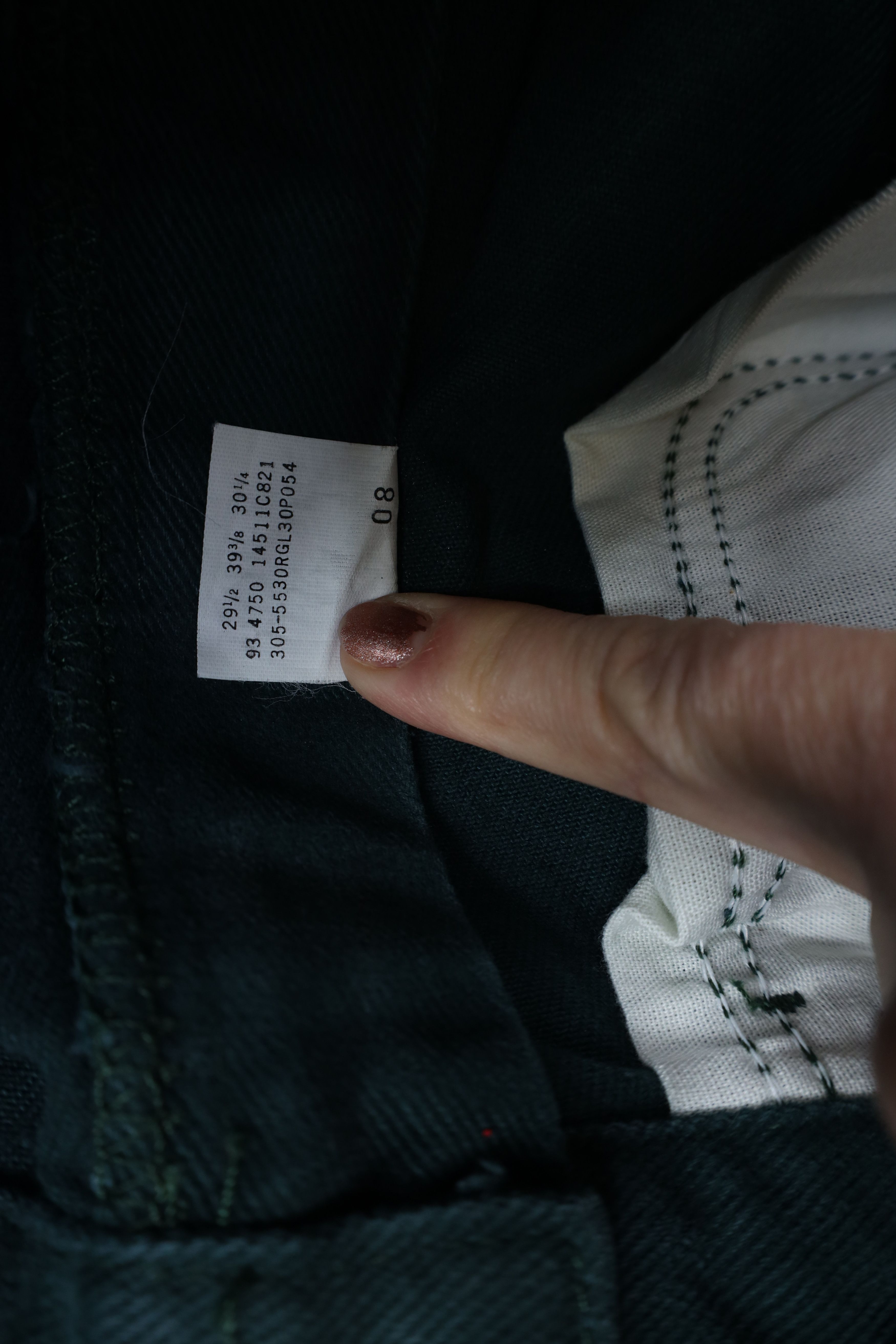 Lee × Vintage Deadstock Vintage 90s Lee Tapered Leg Denim Jeans Green USA Size 34" / US 12 / IT 48 - 8 Thumbnail