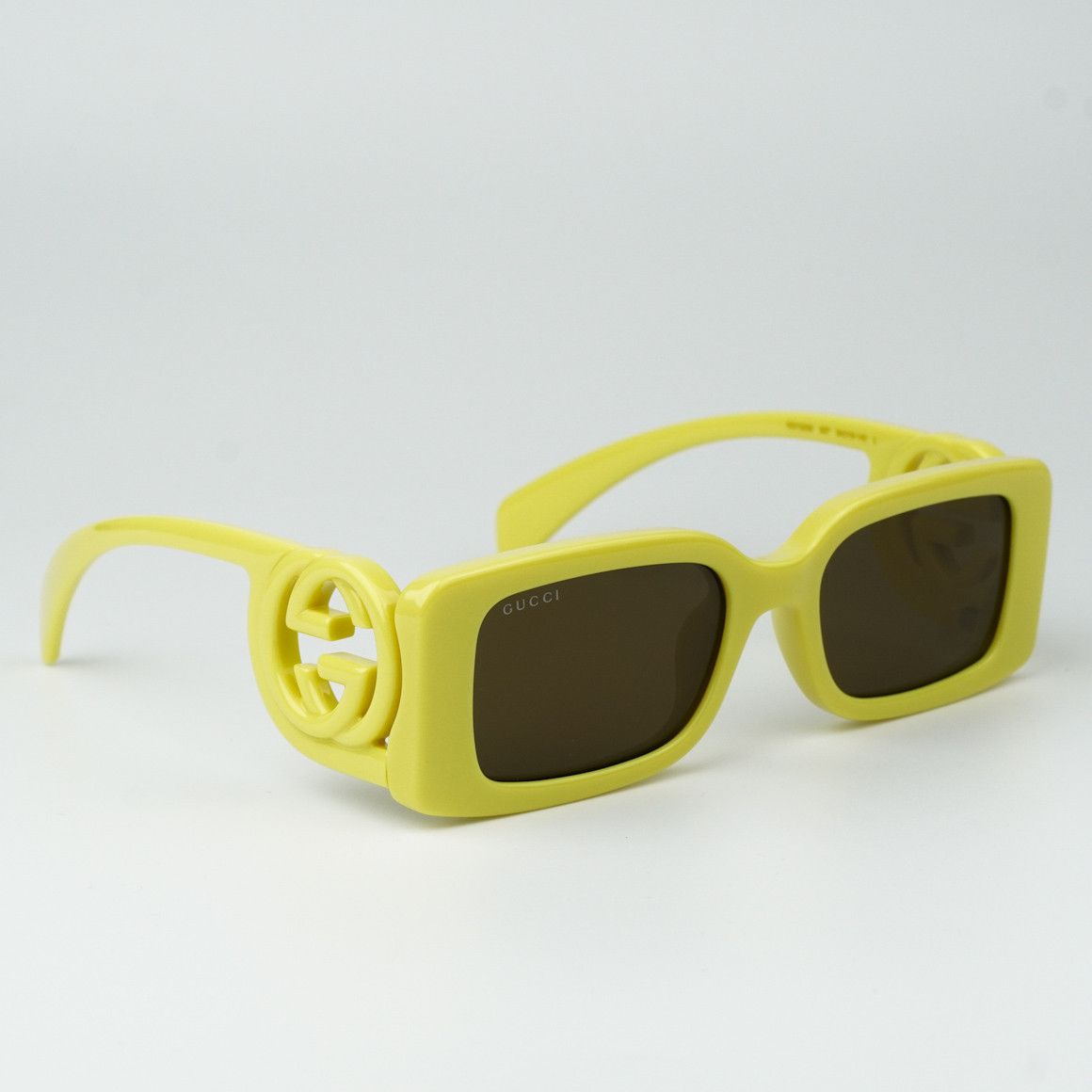Gucci NEW Gucci GG1325S 007 Acid Yellow Brown Unisex Sunglasses Size ONE SIZE - 4 Thumbnail