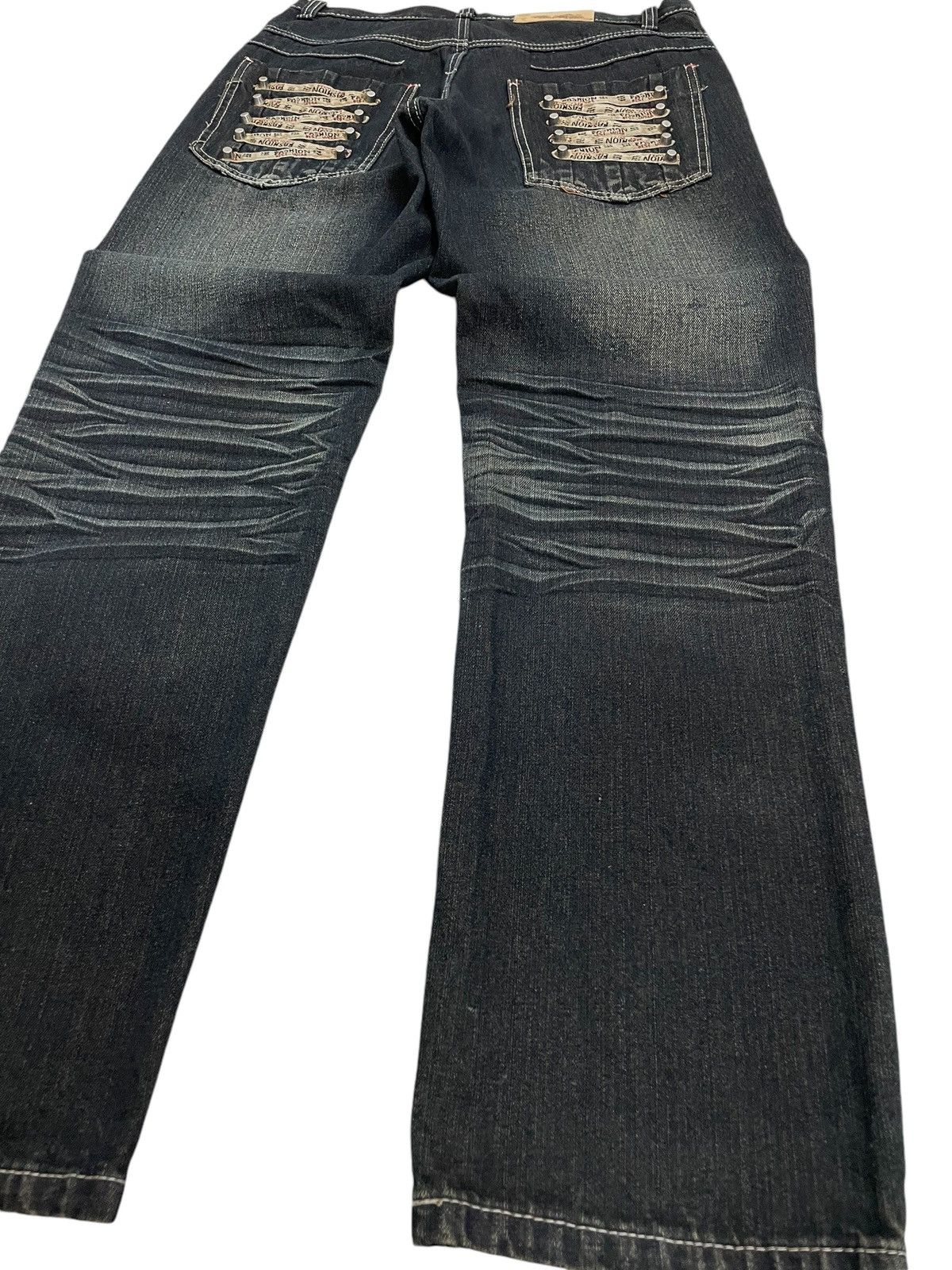 GOSTAR DE FUGA Fashion Wear Pocket Stud Whisker Muddy Pants Size US 31 - 15 Thumbnail