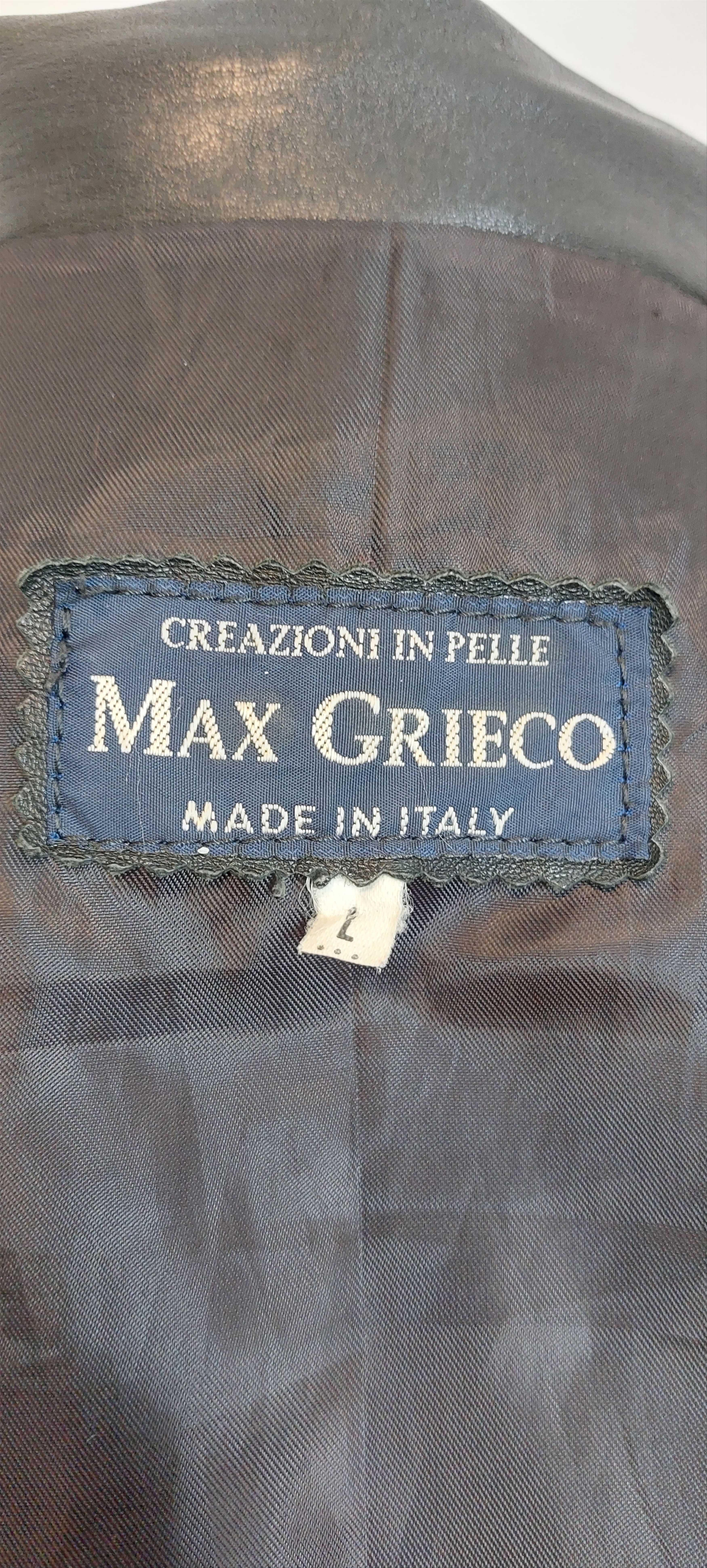 Vintage Vintage Italian Leather Bomber Jacket L Size US L / EU 52-54 / 3 - 15 Thumbnail