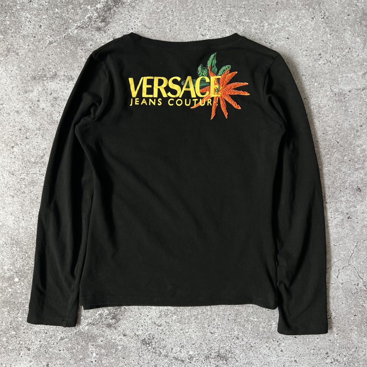 Versace Jeans Couture Vintage Versace Jeans Couture Aloha Florida Beaded Top Size M / US 6-8 / IT 42-44 - 6 Thumbnail