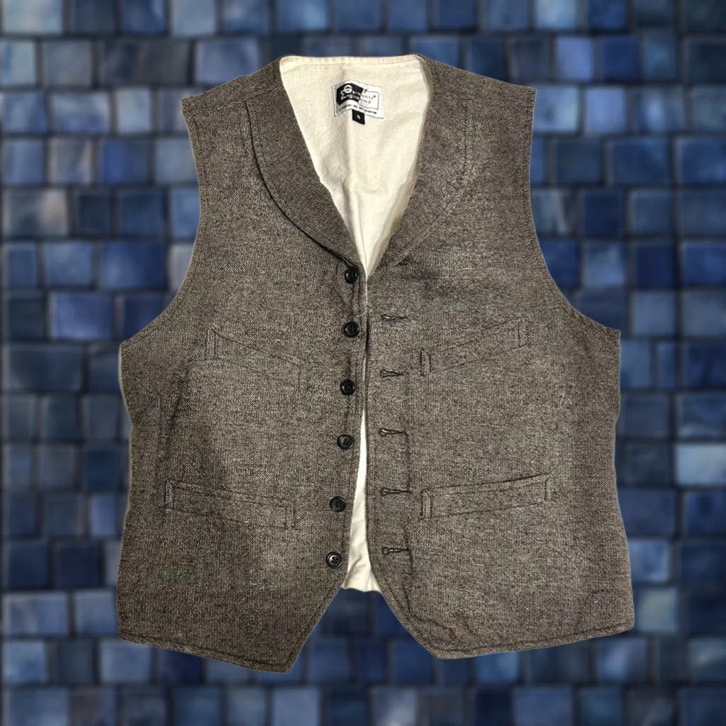 Engineered Garments ENGINEERED GARMENTS BEDFORD VEST - GREIGE - S - COTTON - 100% AUTH Size US S / EU 44-46 / 1 - 1 Thumbnail