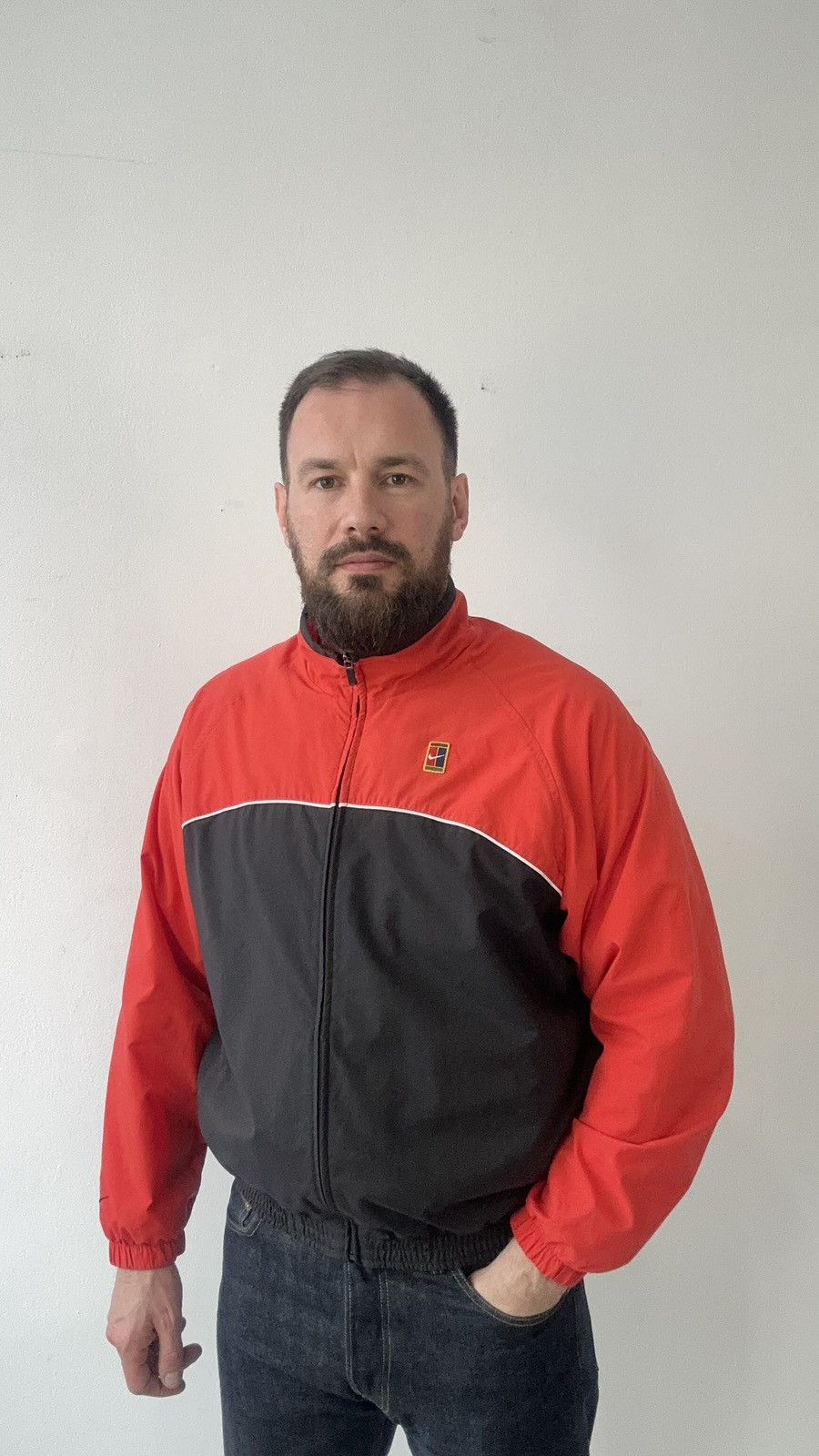 Nike Vintage Nike Court Challenge Court Windbreaker Jacket M Y2K Size US M / EU 48-50 / 2 - 2 Thumbnail