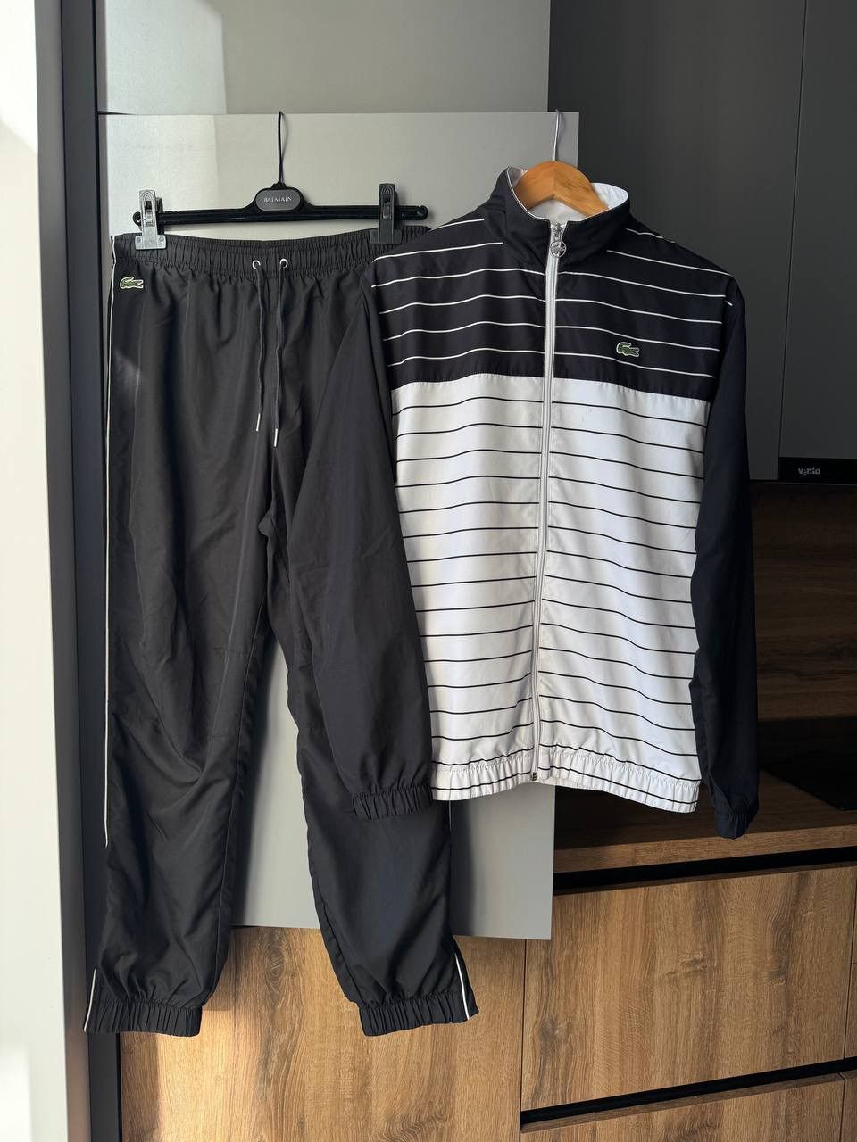 Lacoste Lacoste Vintage Nylon Track Suit Jacket & Pants Size US M / EU 48-50 / 2 - 1 Thumbnail