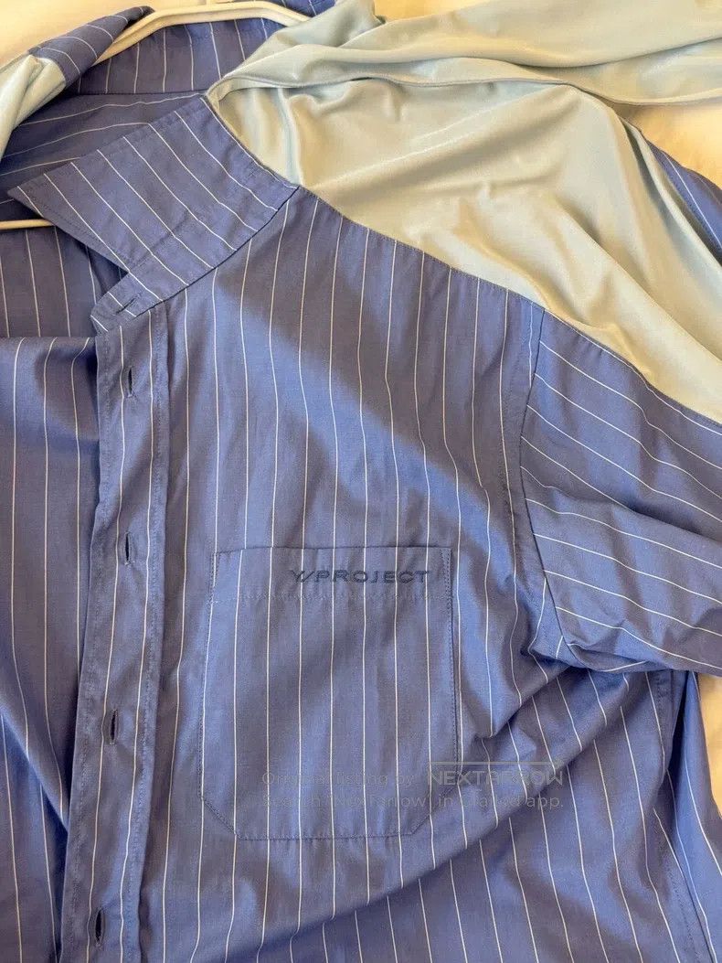 Y/Project Y/Project Size S Sky blue striped design shirt Size US S / EU 44-46 / 1 - 4 Thumbnail