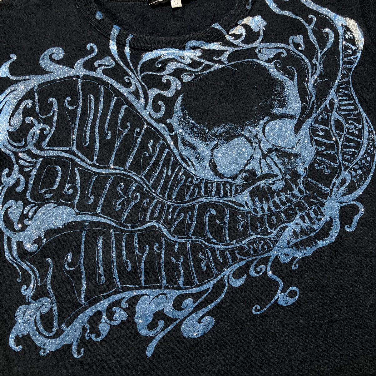 20471120 2000s Armee Skull Ghost Punk Logo Tee Gothic Grunge Style Size US M / EU 48-50 / 2 - 8 Thumbnail