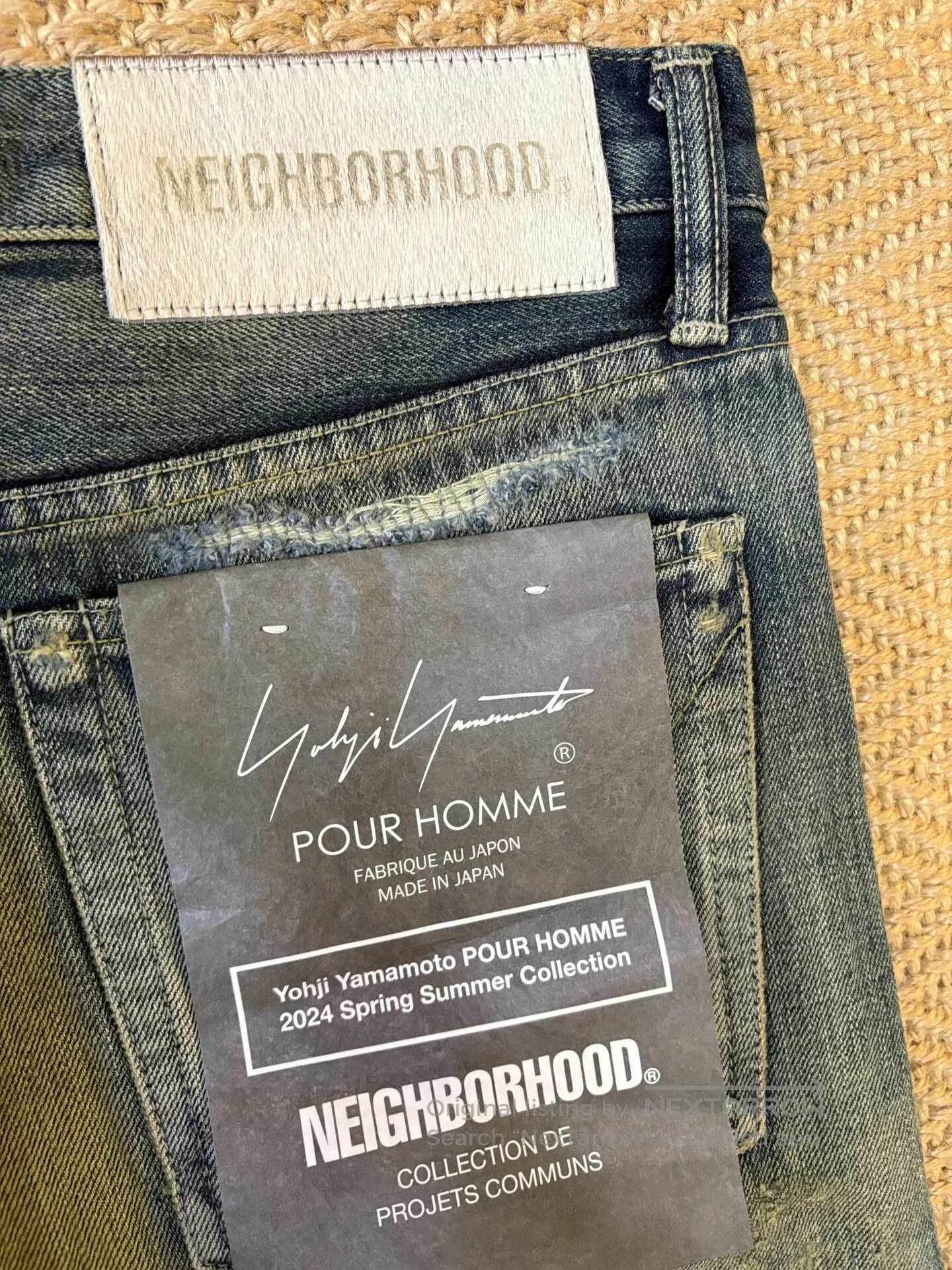 Yohji Yamamoto Neighborhood x Yohji Yamamoto Denim Jeans. Size US 26 / EU 42 - 3 Thumbnail