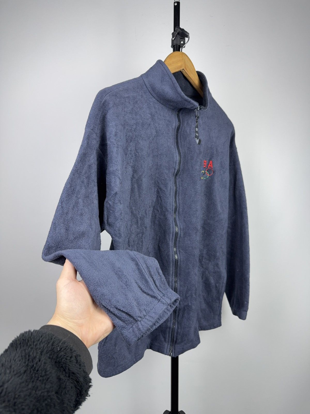 Vintage Vintage 90s Retro USA Olympics Fleece Jacket Made in USA Y2K Size L / US 10 / IT 46 - 5 Thumbnail