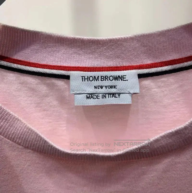 Thom Browne Thom Browne Pink Cotton Men's T-Shirt . Size US M / EU 48-50 / 2 - 3 Thumbnail